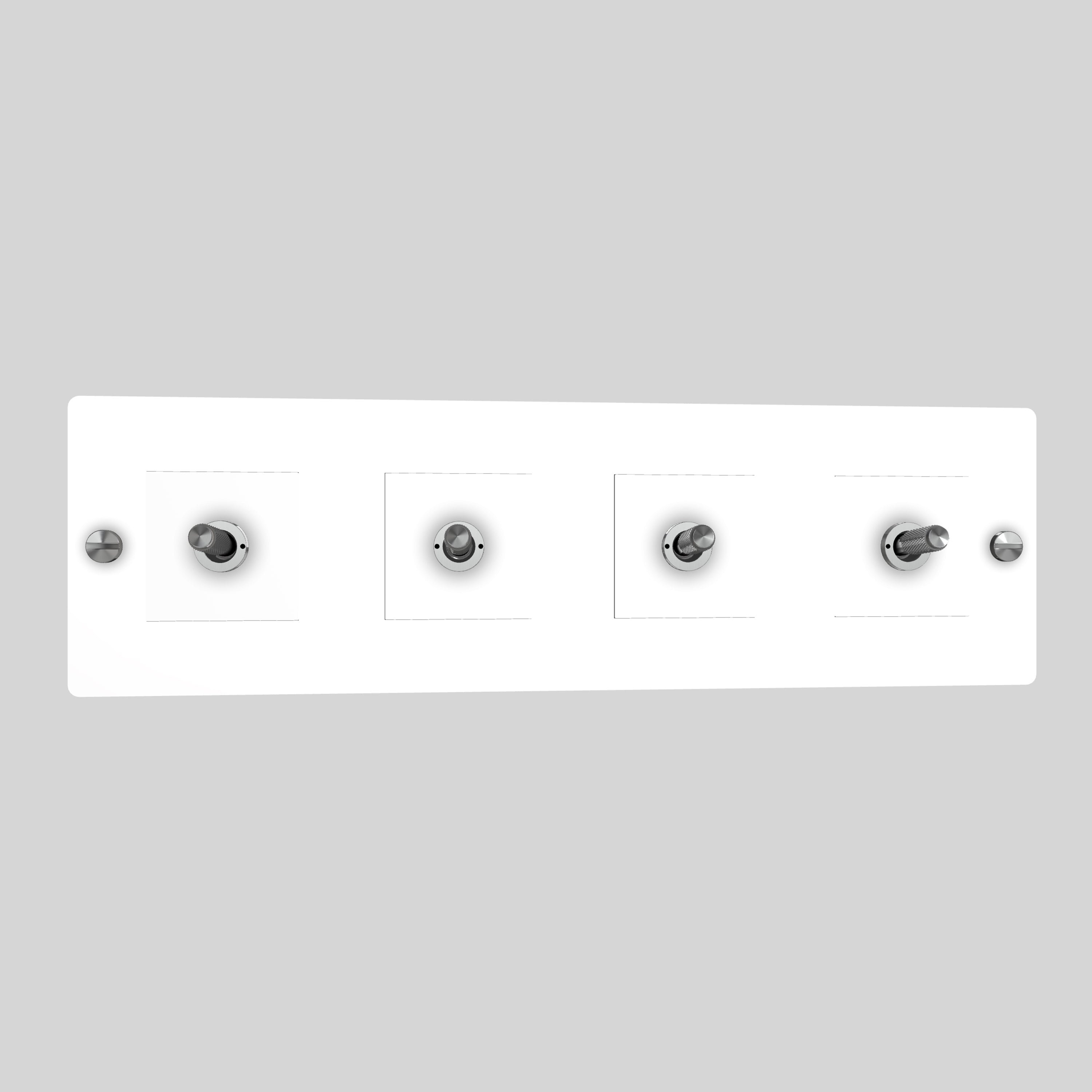4G TOGGLE / WITHOUT LOGO / WHITE / STEEL