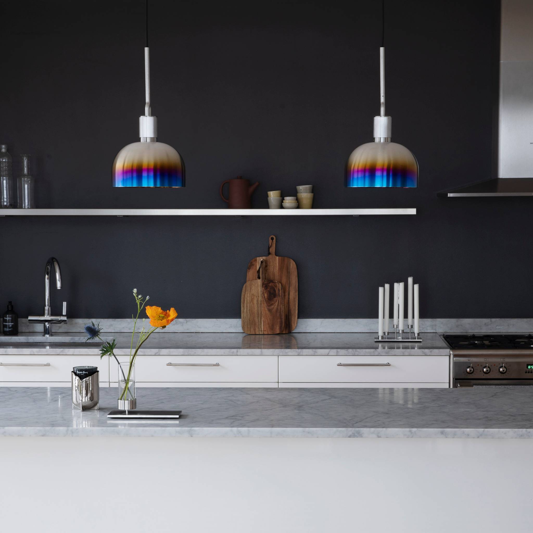 FORKED PENDANT / LINEAR / SHADE / LARGE