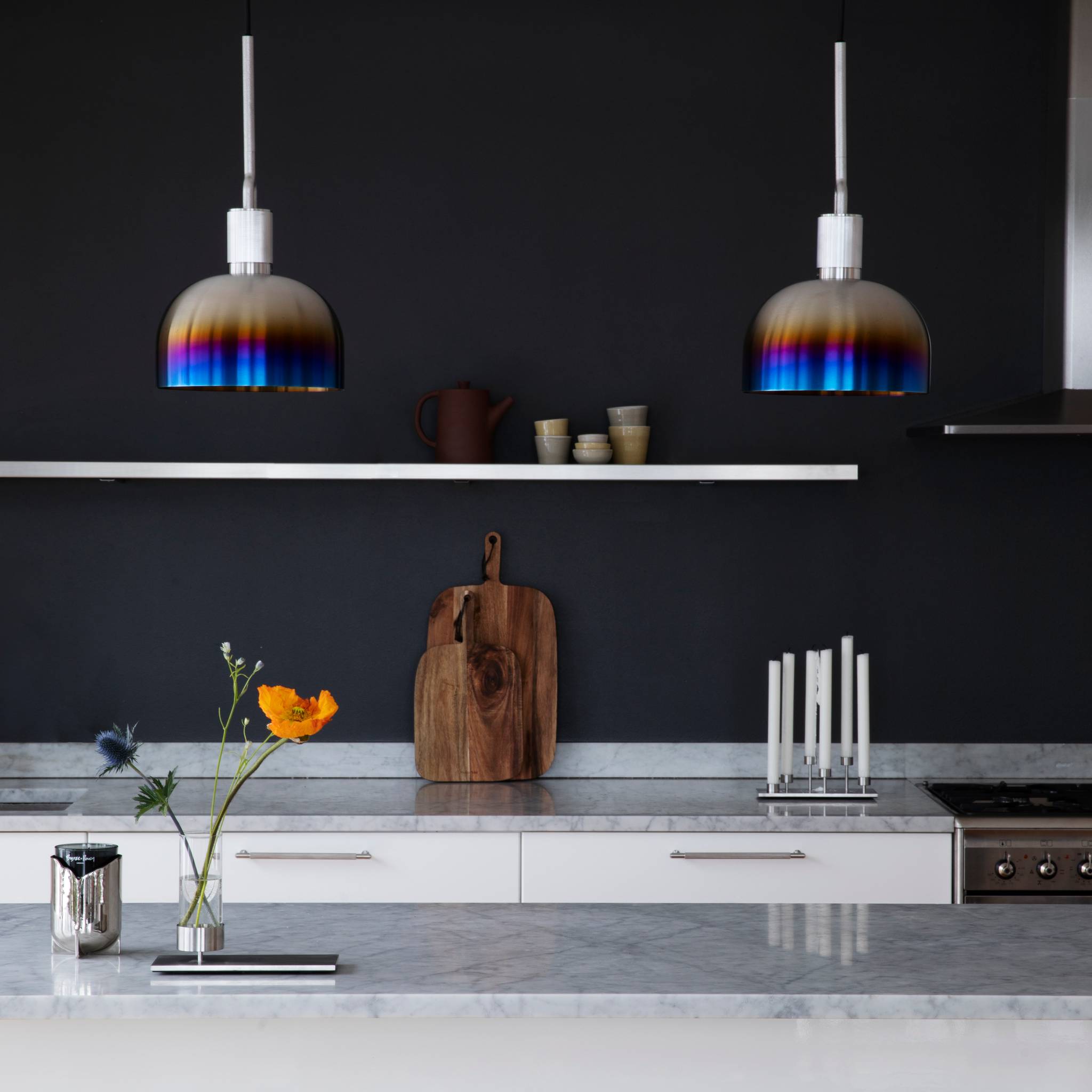 FORKED PENDANT / LINEAR / SHADE / MEDIUM