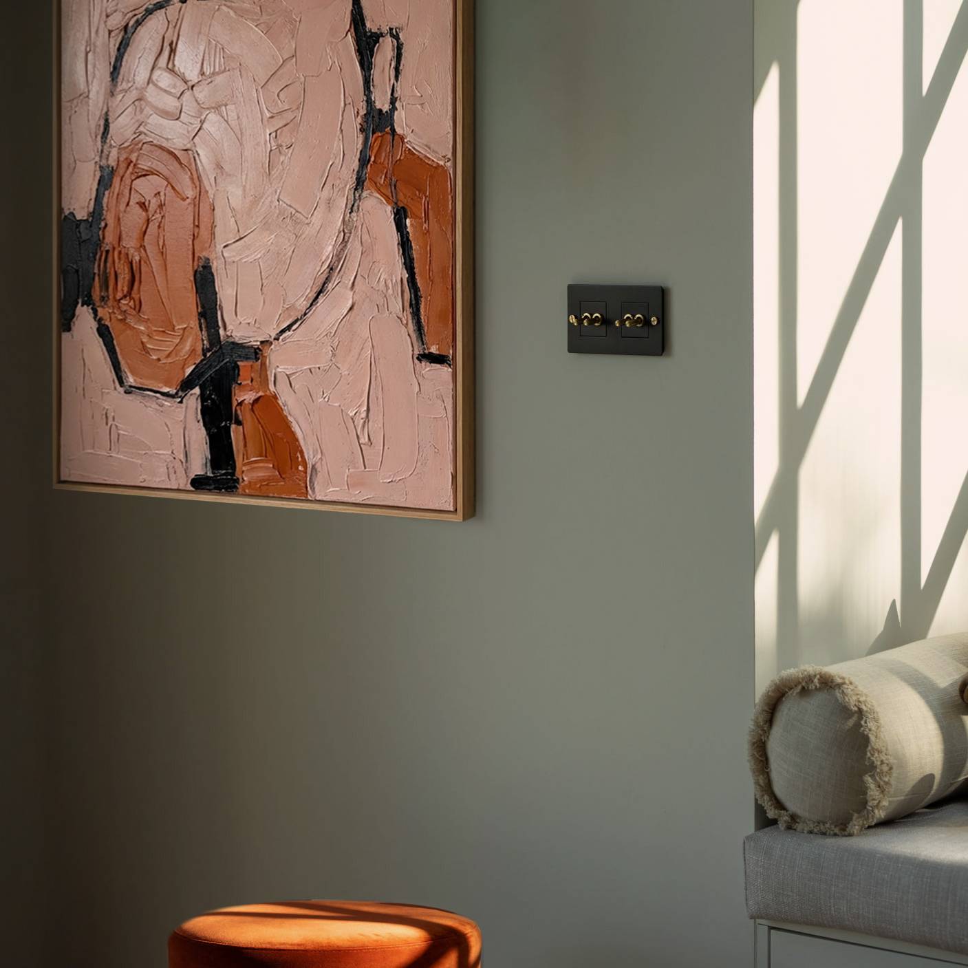 2G WALL PLATE / HORIZONTAL / WITH INFILLS / WITHOUT LOGO