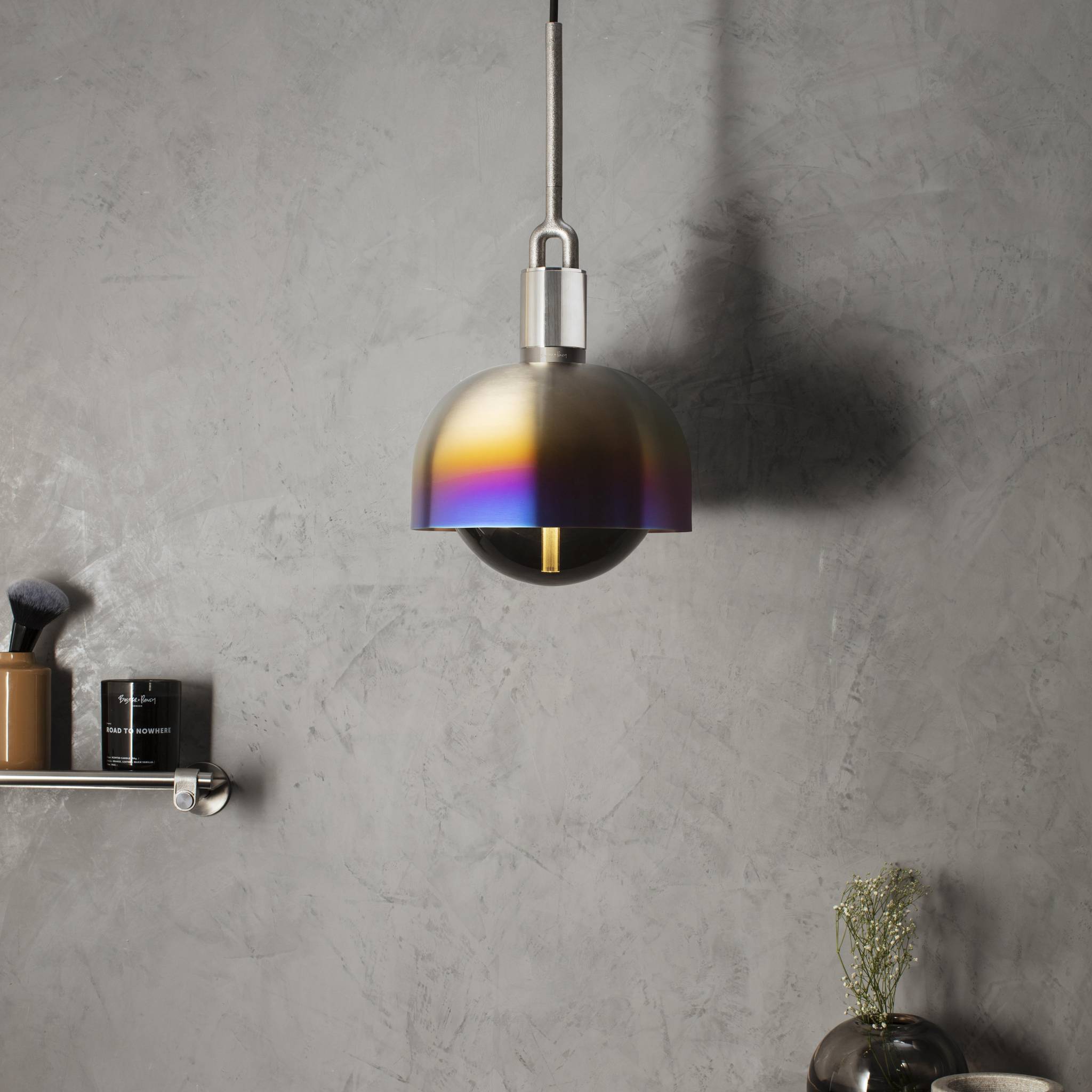 FORKED PENDANT / LINEAR / SHADE / GLOBE / SMOKED / MEDIUM