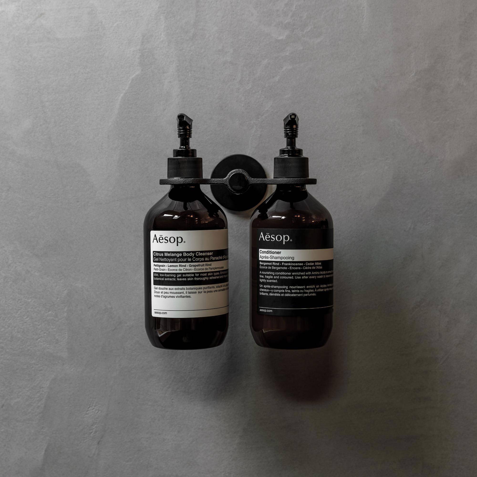 SOAP HOLDER / CAST / DOUBLE DISPENSER