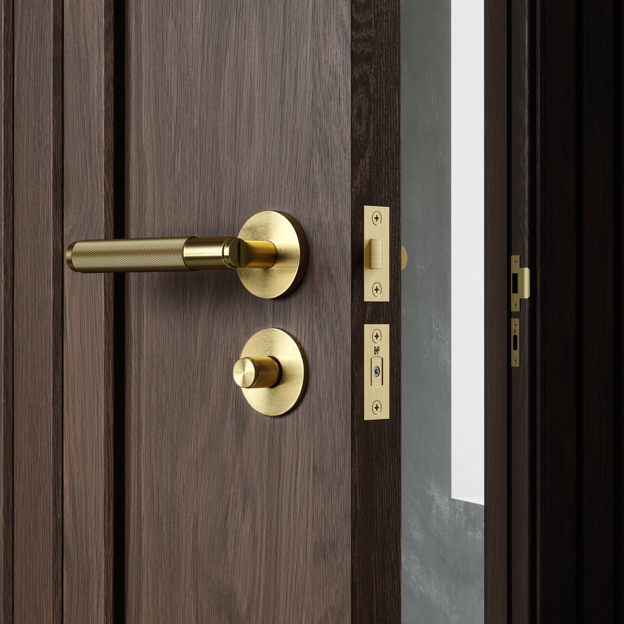 DOOR HANDLE SET / UNSPRUNG / 30MM / CROSS