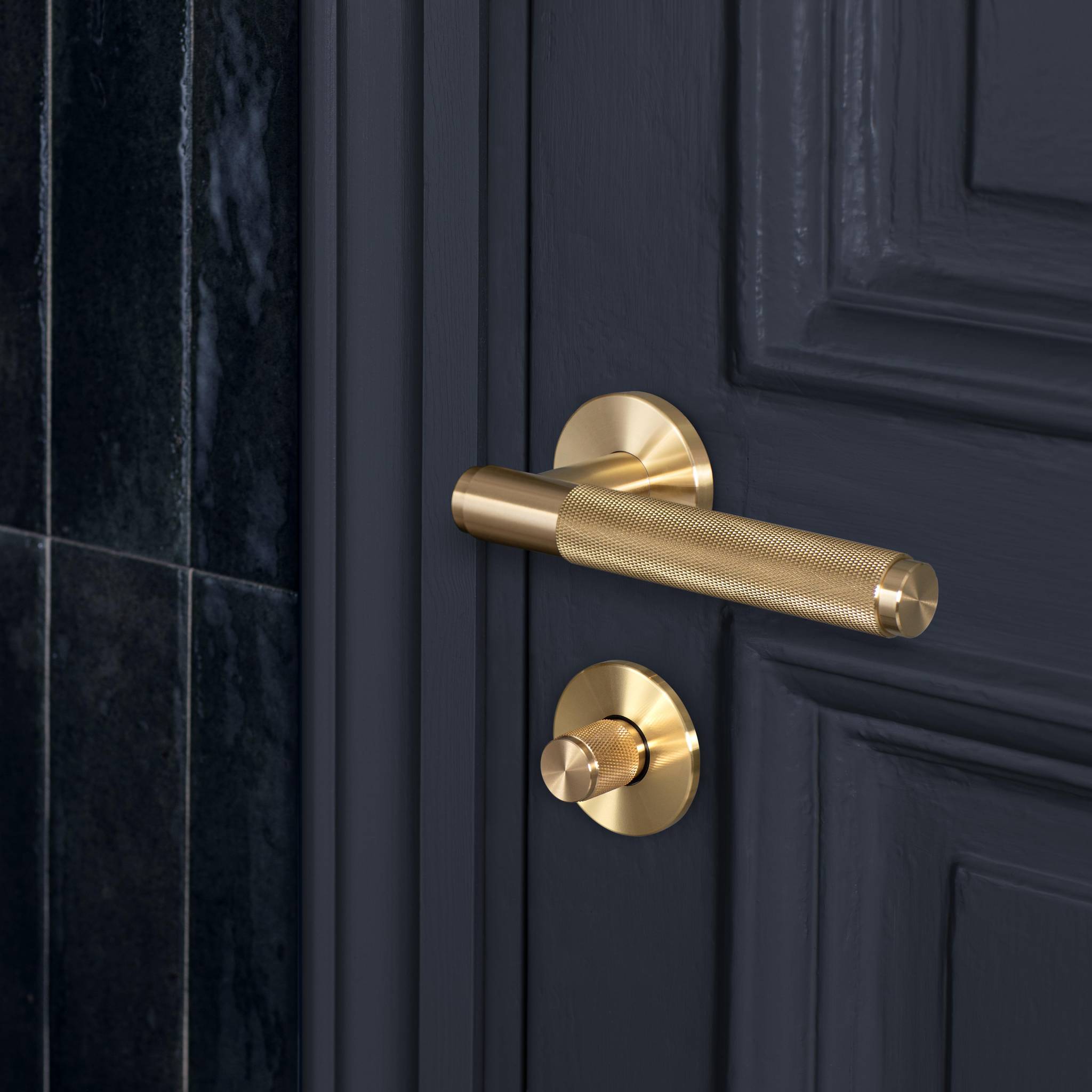 DOOR HANDLE SET / UNSPRUNG / 30MM / CROSS