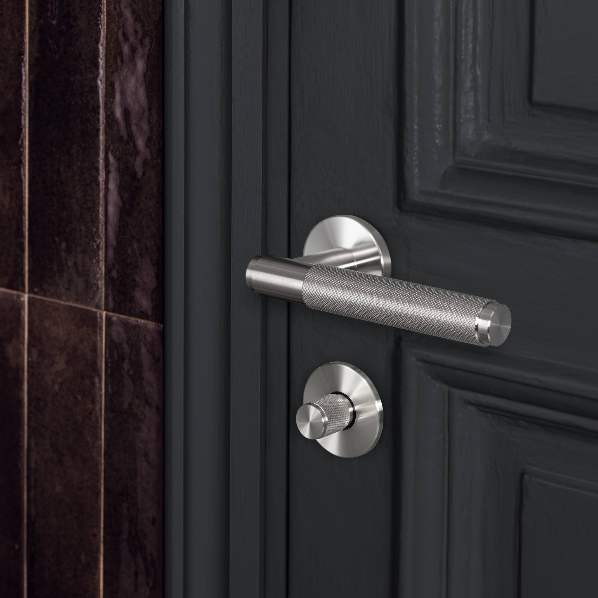 DOOR HANDLE SET / UNSPRUNG / 30MM / CROSS