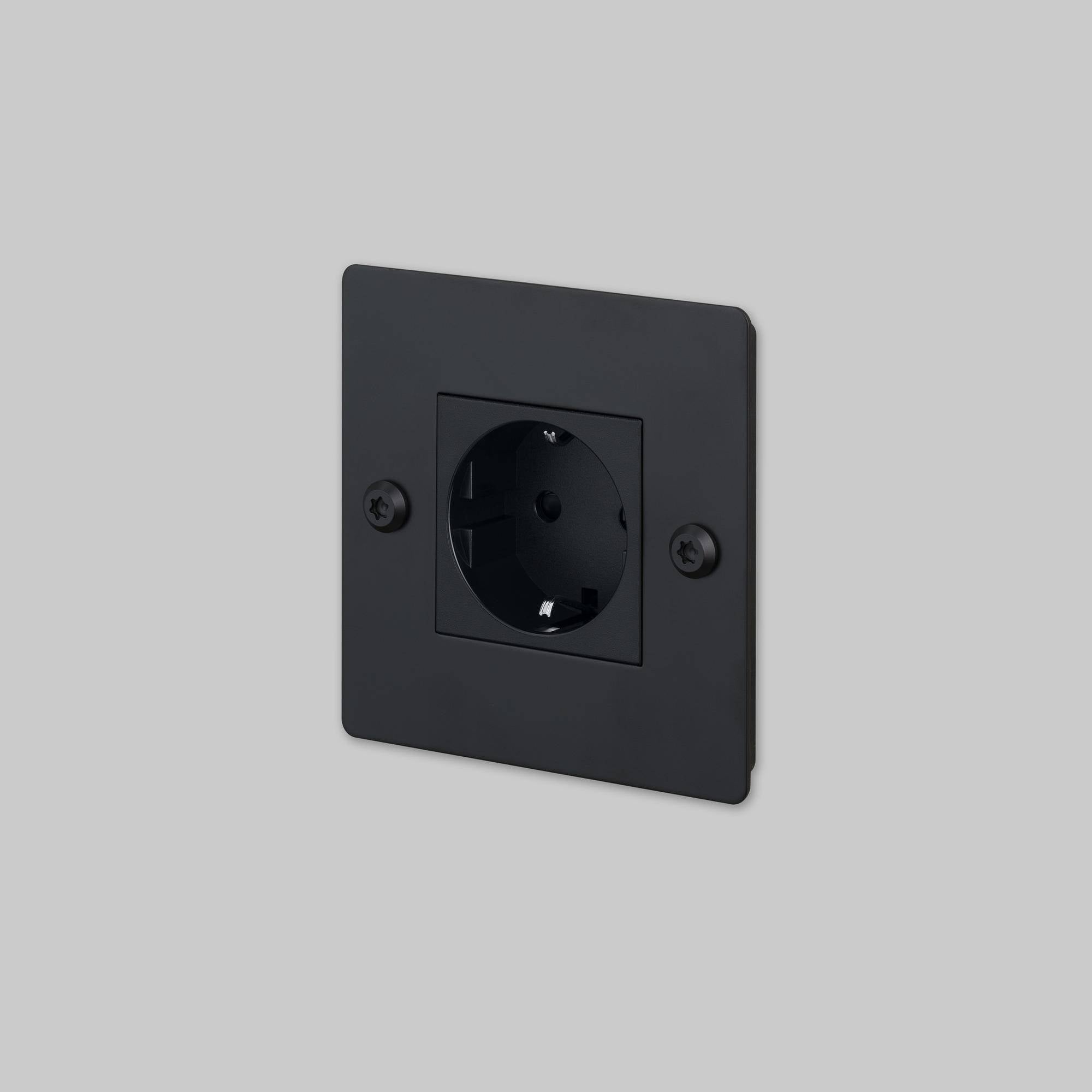 1G SOCKET / SCHUKO TYPE F / LINEAR / WITHOUT LOGO
