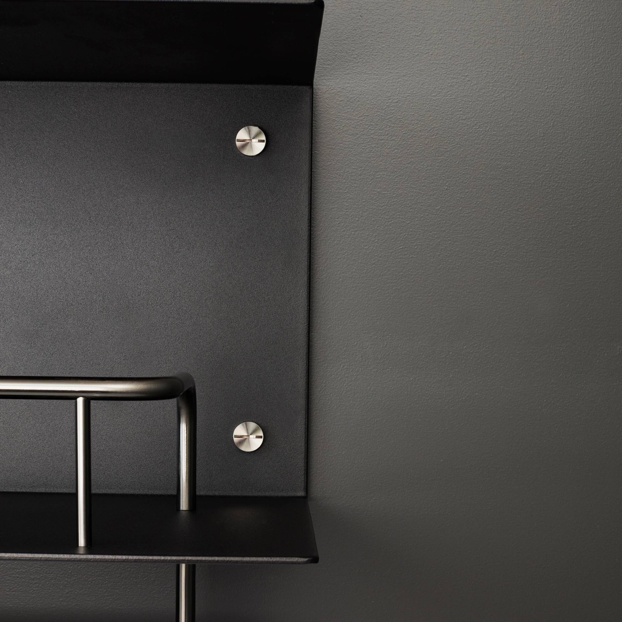 KITCHEN SHELF / HANGER / BLACK