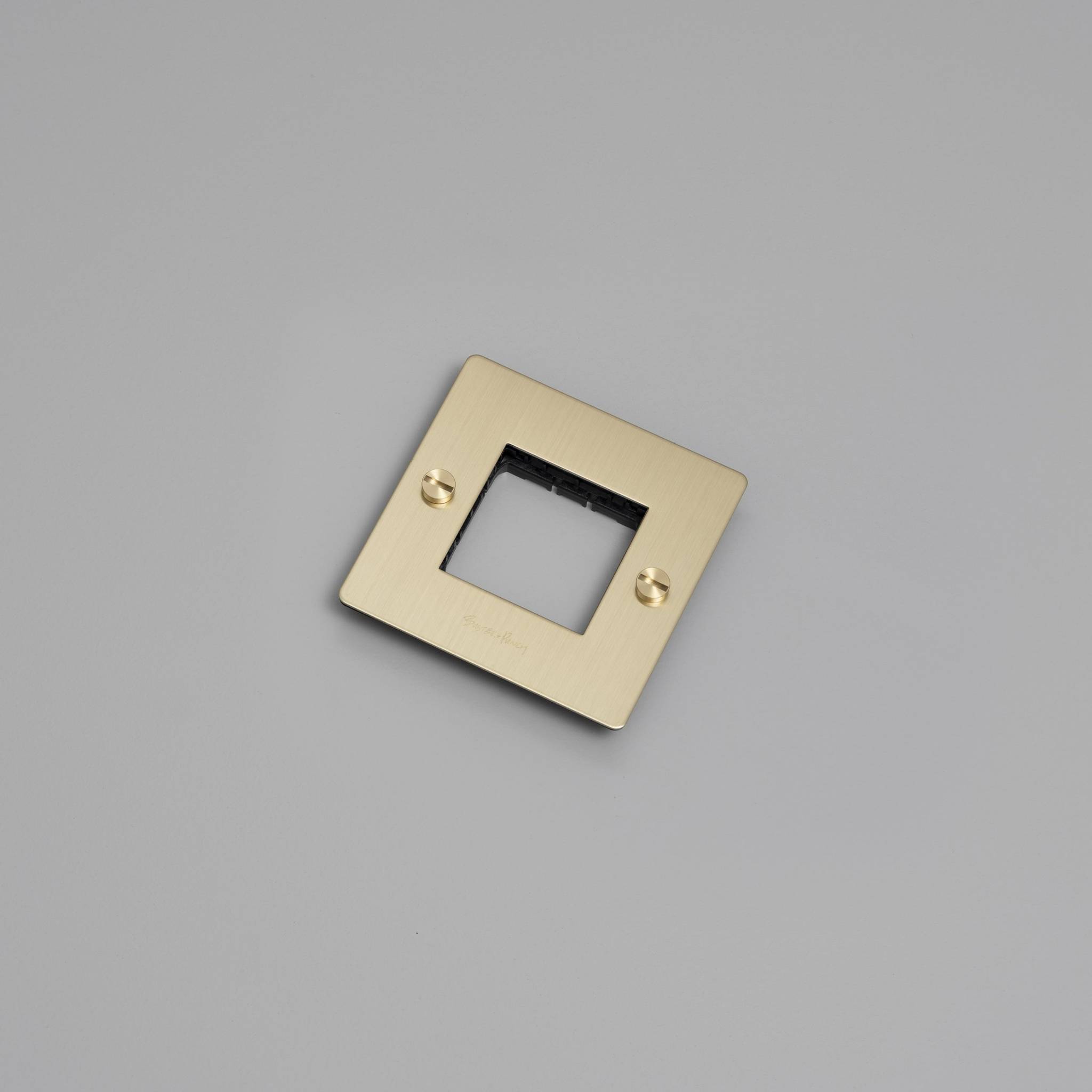 1G WALL PLATE / HORIZONTAL / NO INFILLS / WITH LOGO