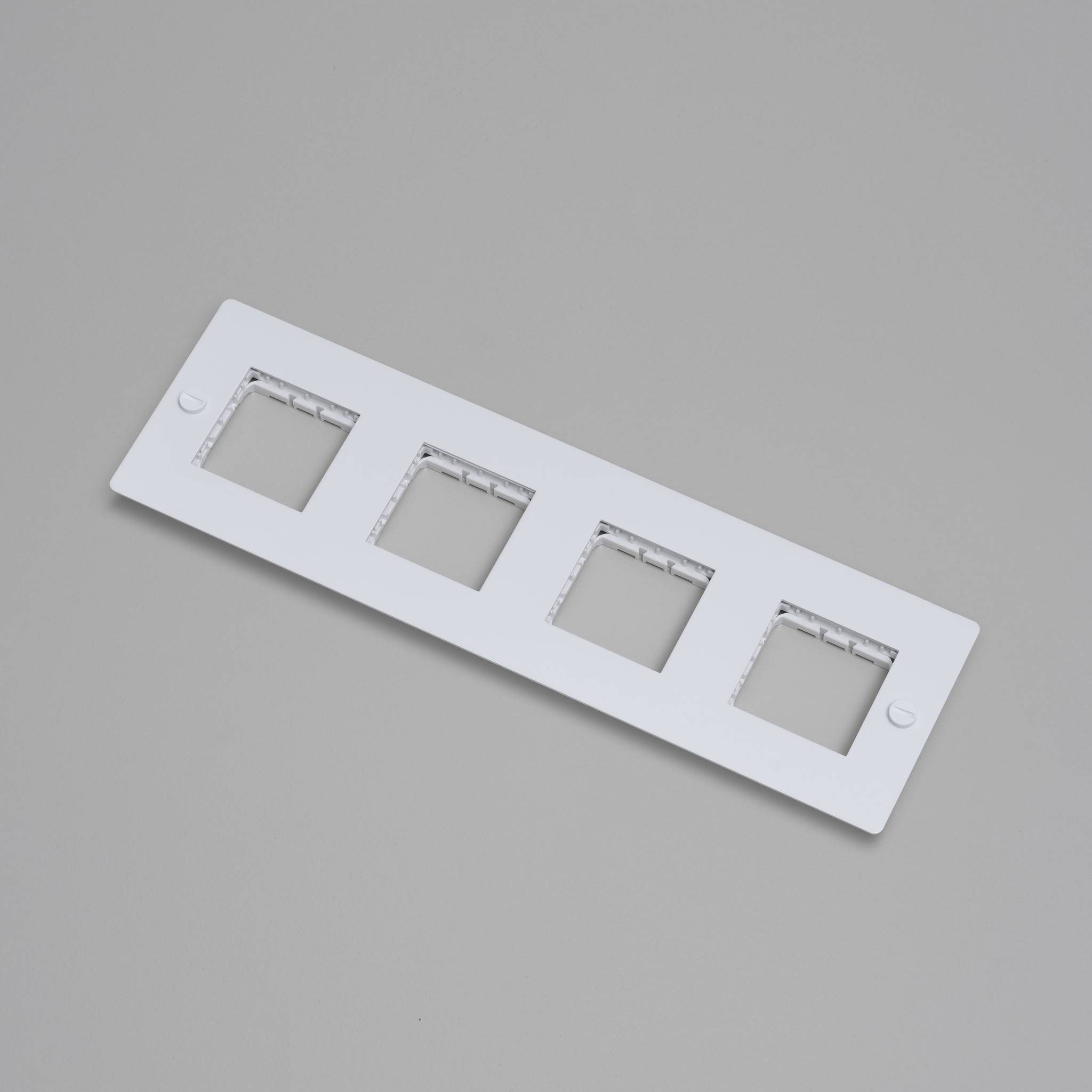 4G WALL PLATE / HORIZONTAL / NO INFILLS / WITHOUT LOGO