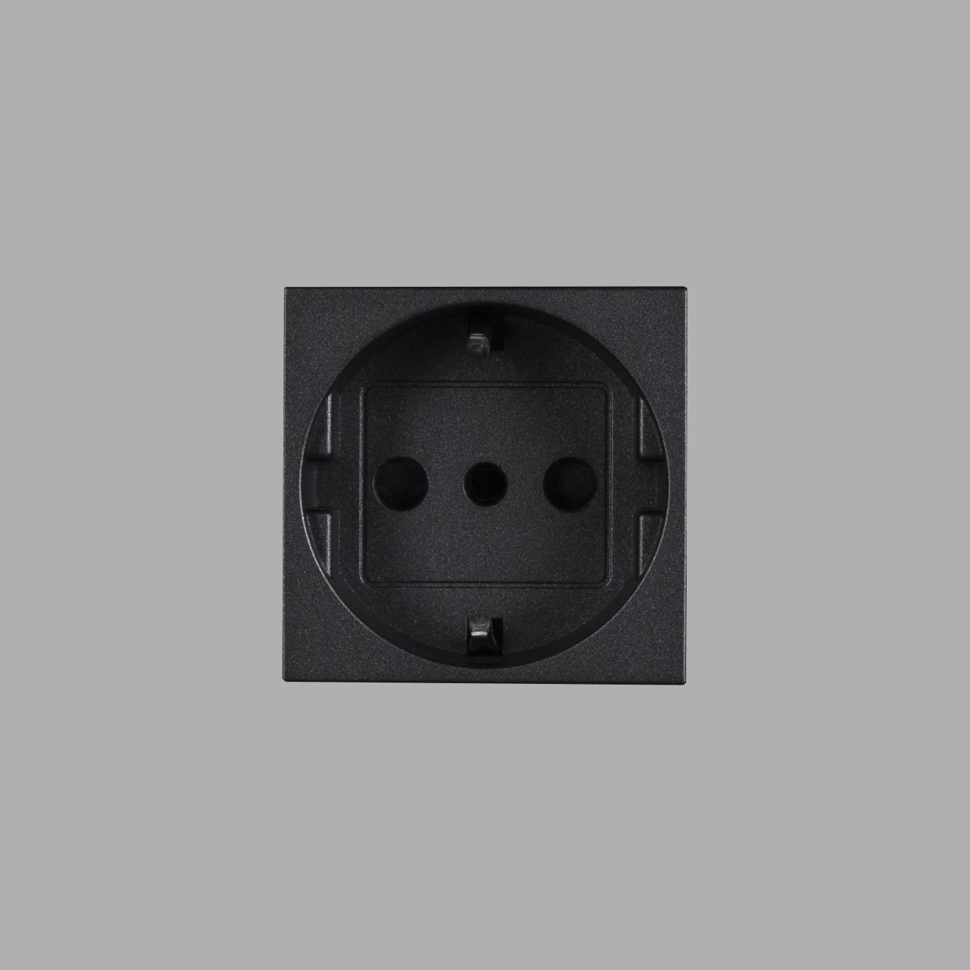 ITALIAN SOCKET MODULE / TYPE F + L / 45 MM