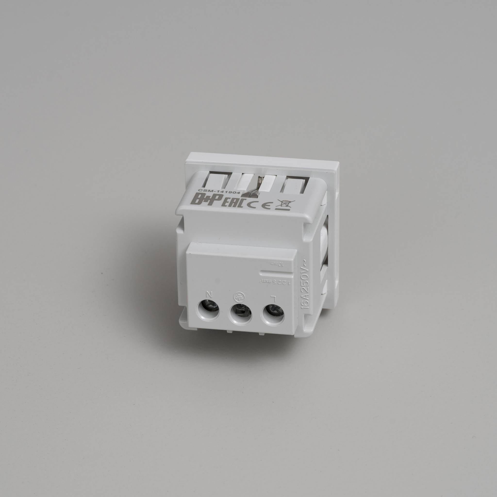 SCHUKO SOCKET MODULE / TYPE F / 45 MM