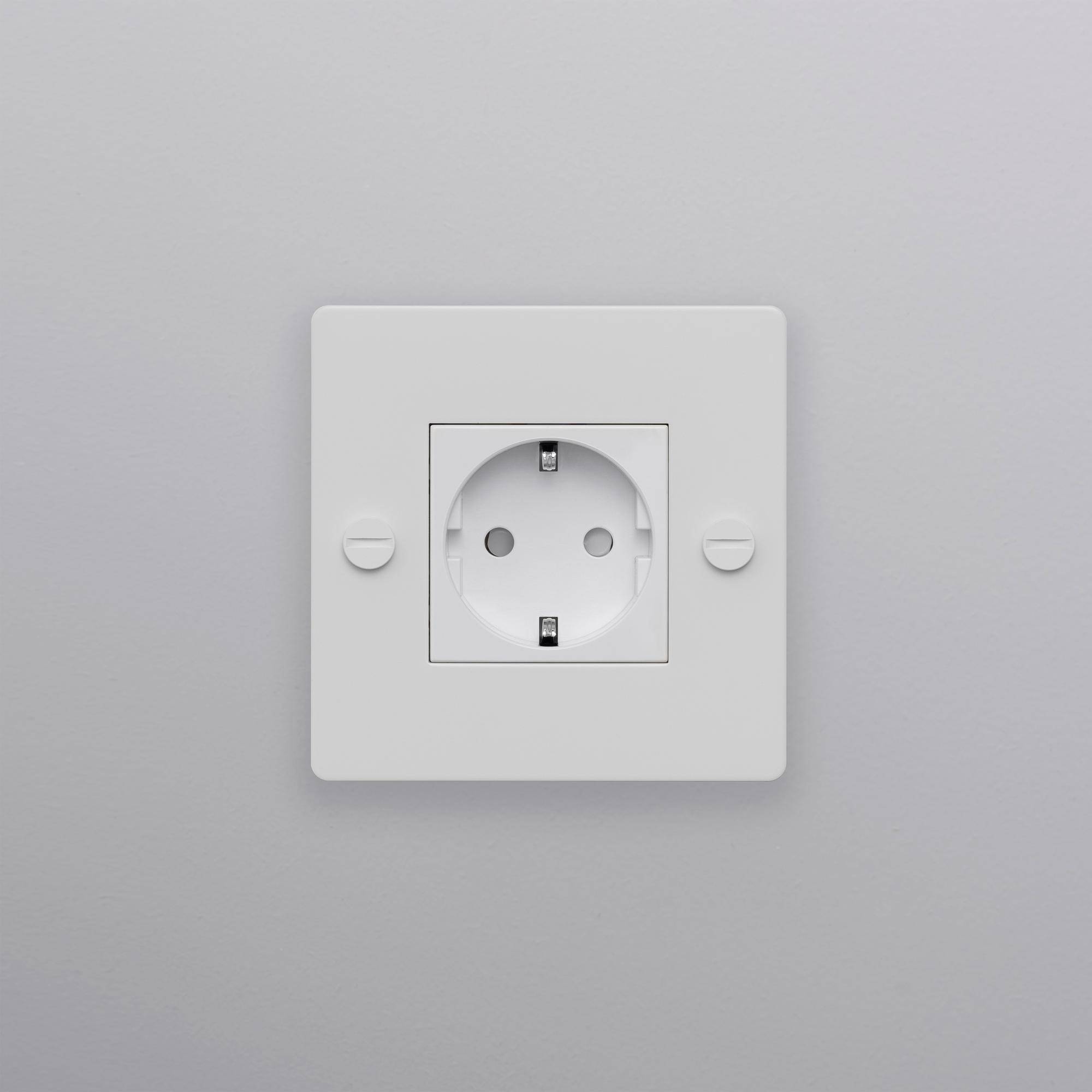 1G SOCKET / SCHUKO TYPE F / CROSS / WITHOUT LOGO