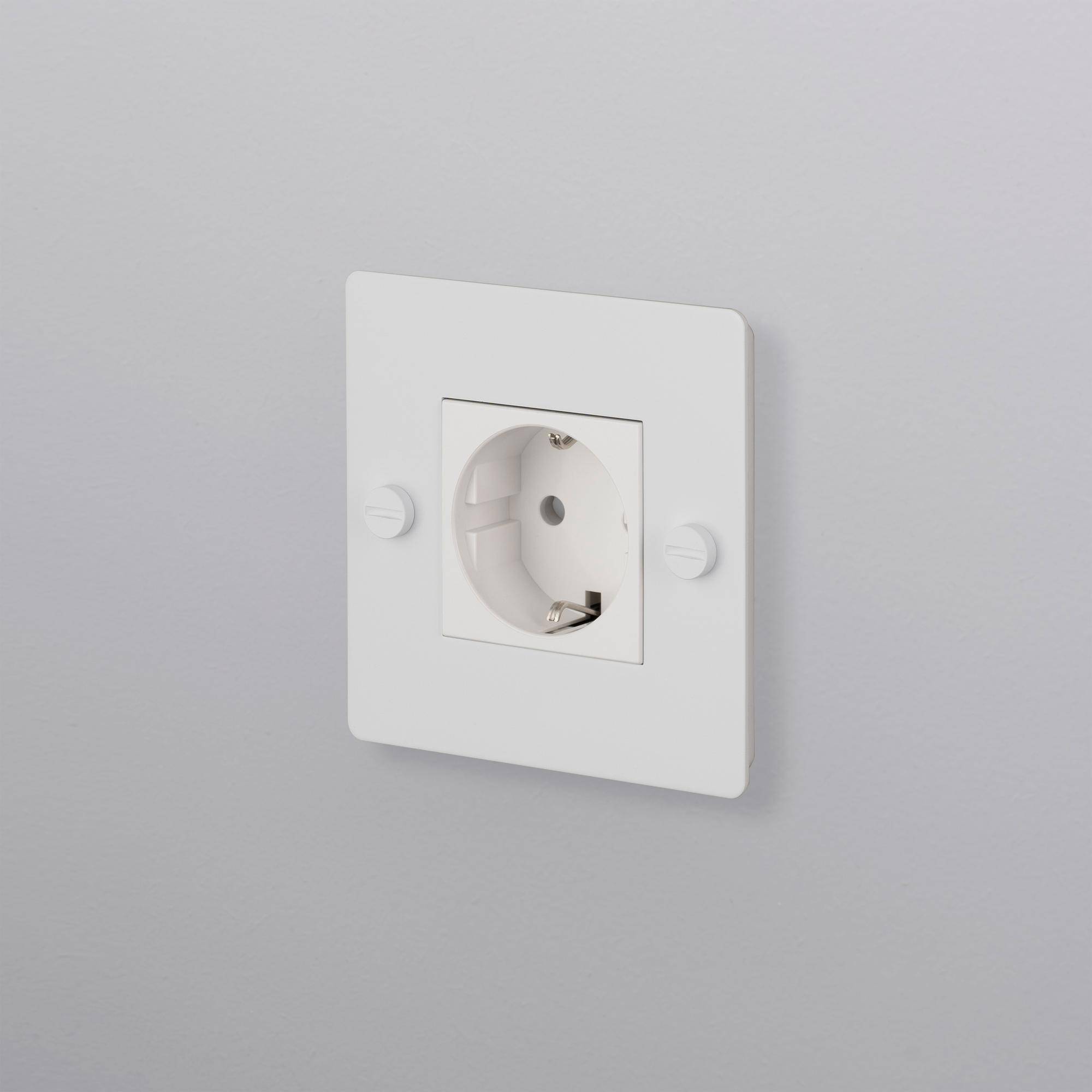 1G SOCKET / SCHUKO TYPE F / CROSS / WITHOUT LOGO