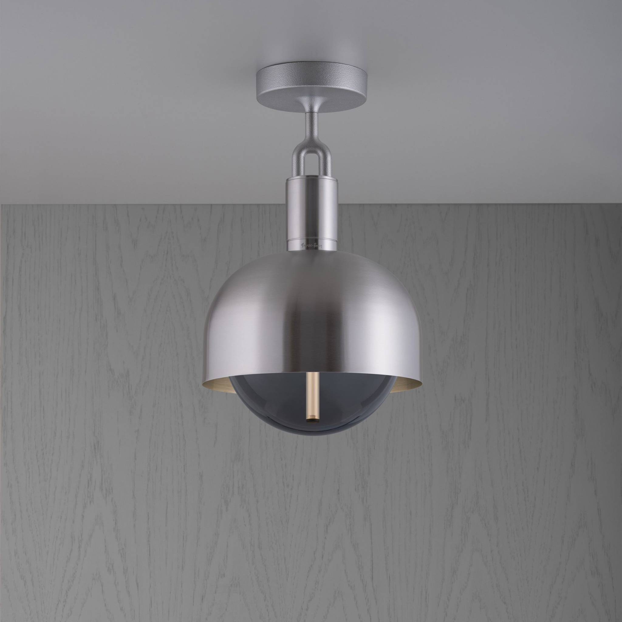 FORKED CEILING / LINEAR / SHADE / GLOBE / SMOKED / MEDIUM