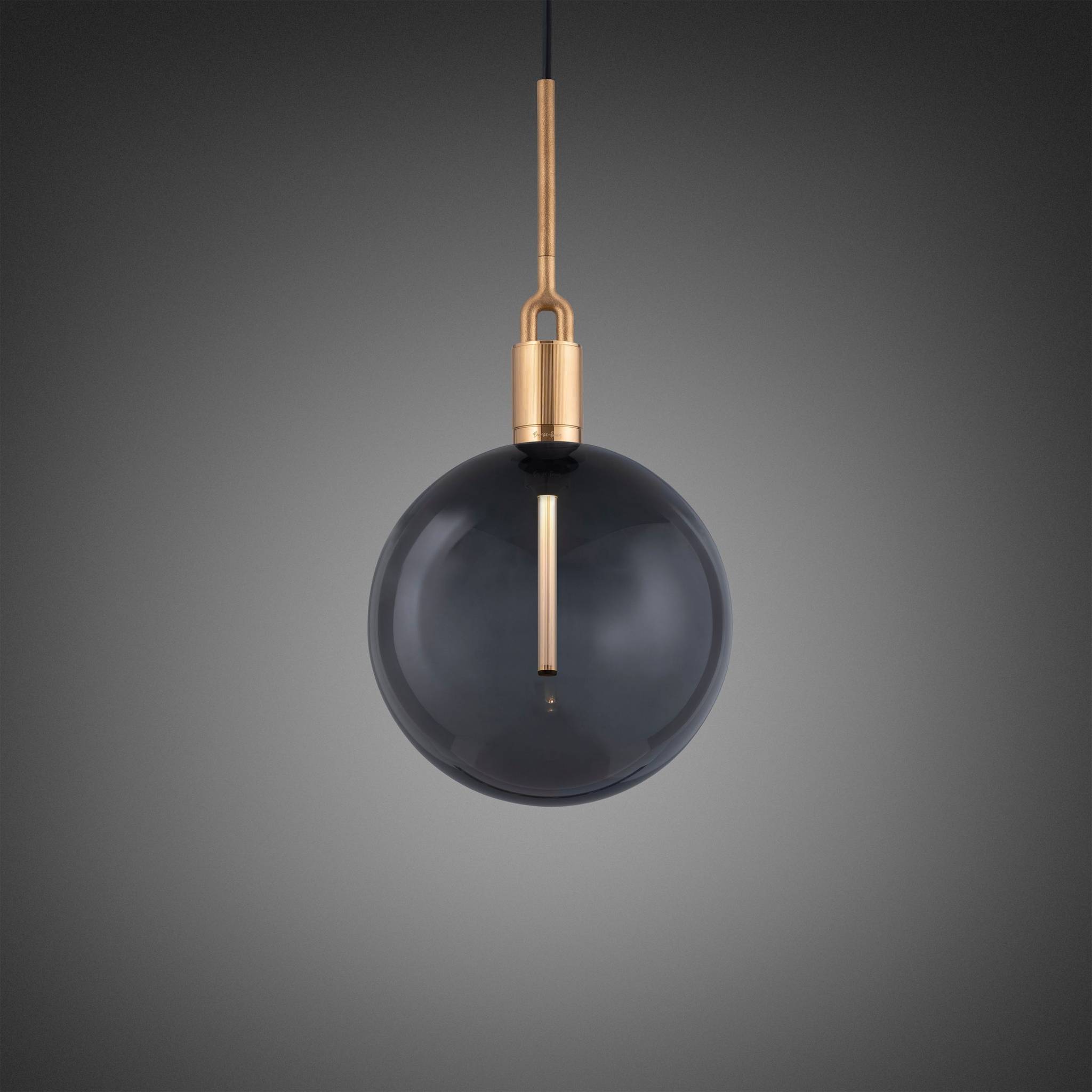 FORKED PENDANT / LINEAR / GLOBE / SMOKED / LARGE