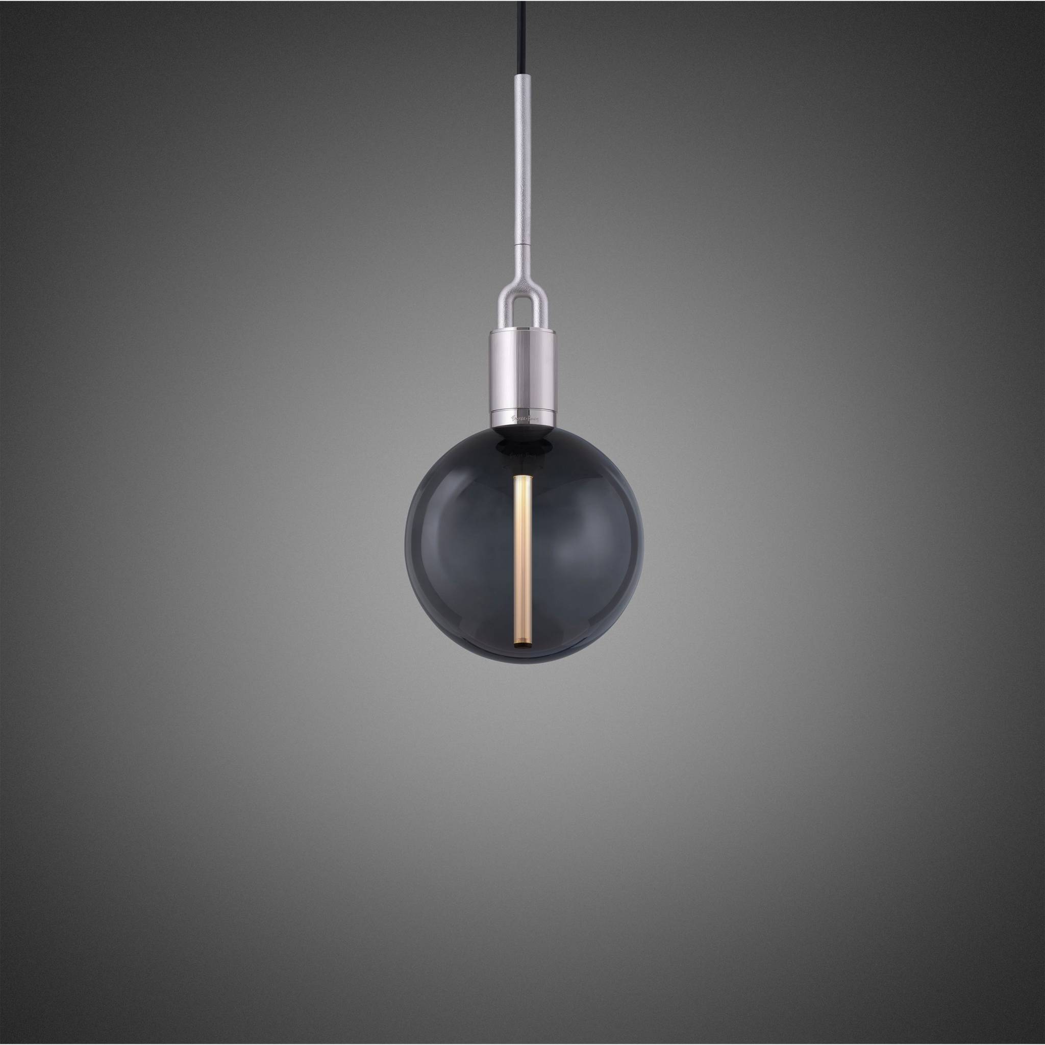 FORKED PENDANT / LINEAR / GLOBE / SMOKED / MEDIUM