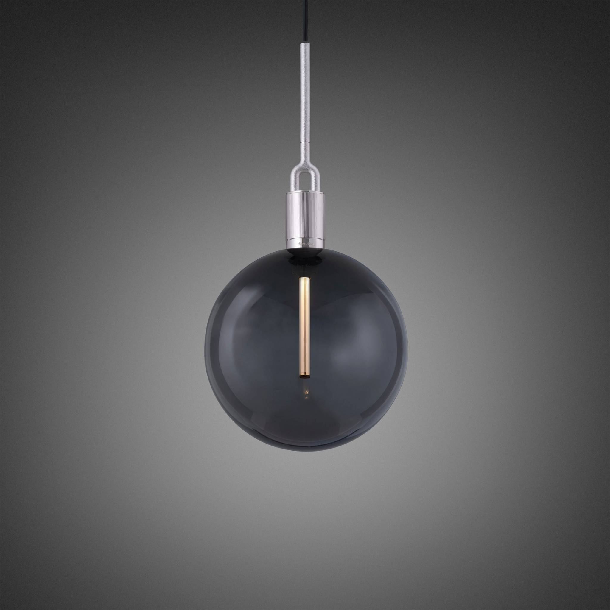FORKED PENDANT / LINEAR / GLOBE / SMOKED / LARGE