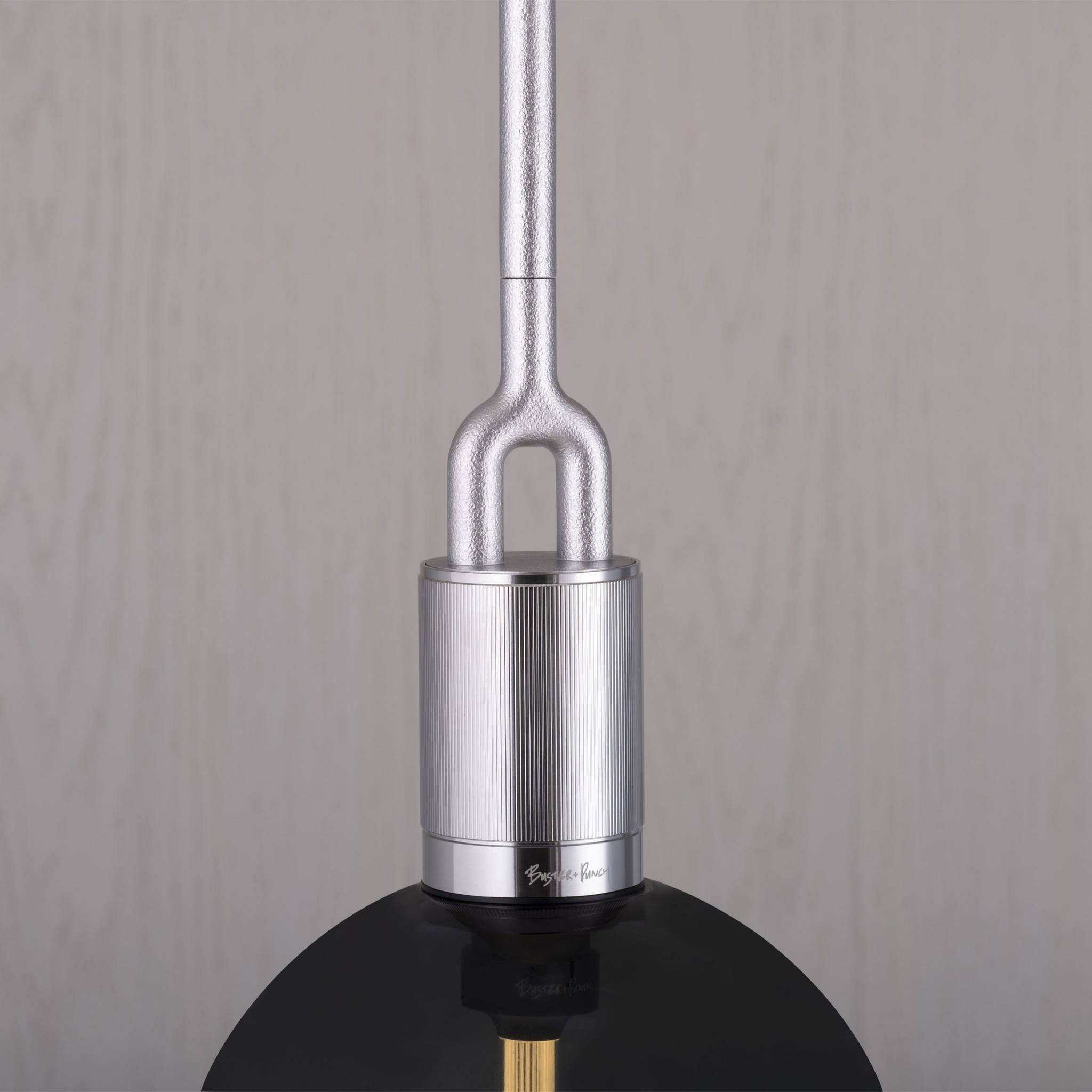FORKED PENDANT / LINEAR / GLOBE / SMOKED / LARGE