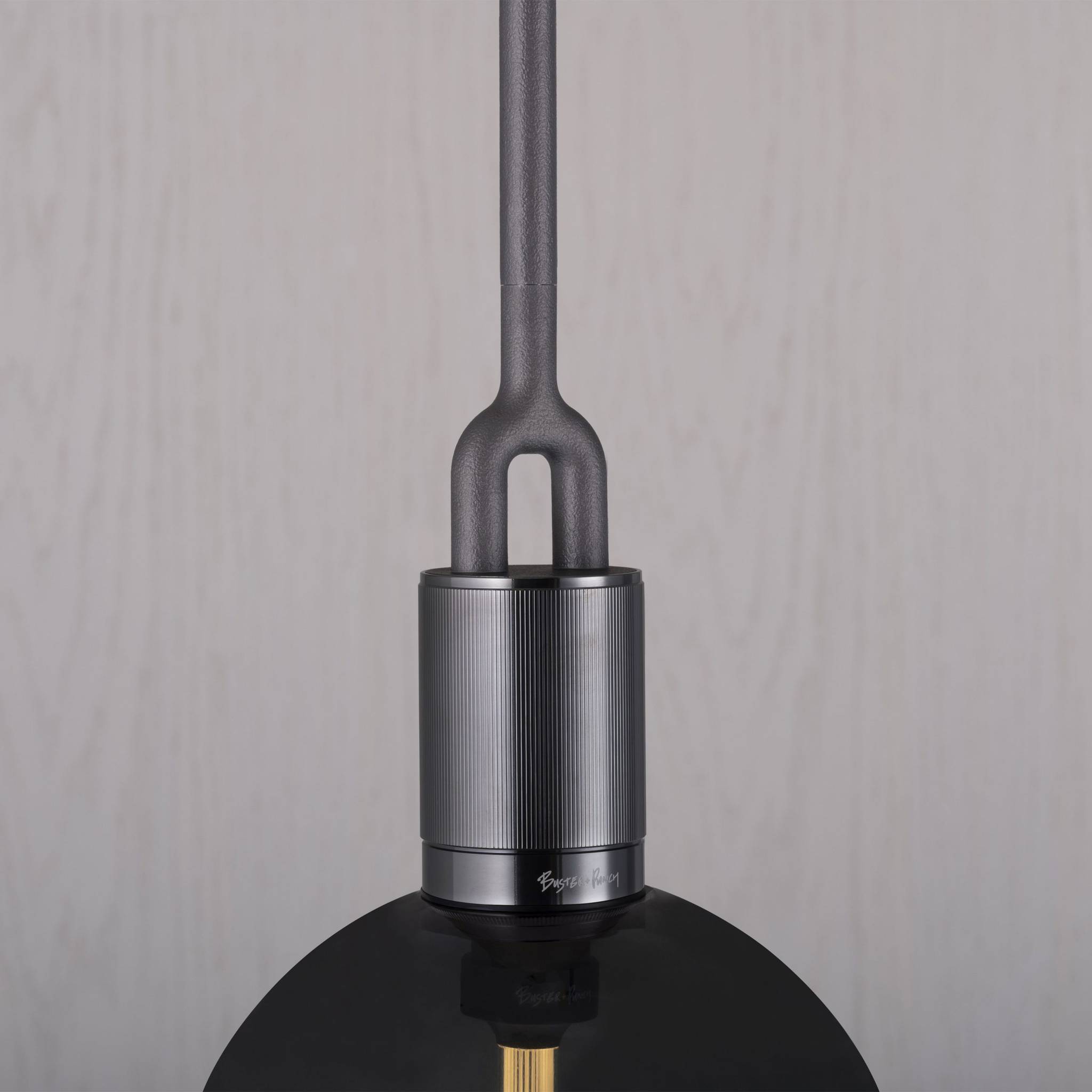 FORKED PENDANT / LINEAR / GLOBE / SMOKED / LARGE