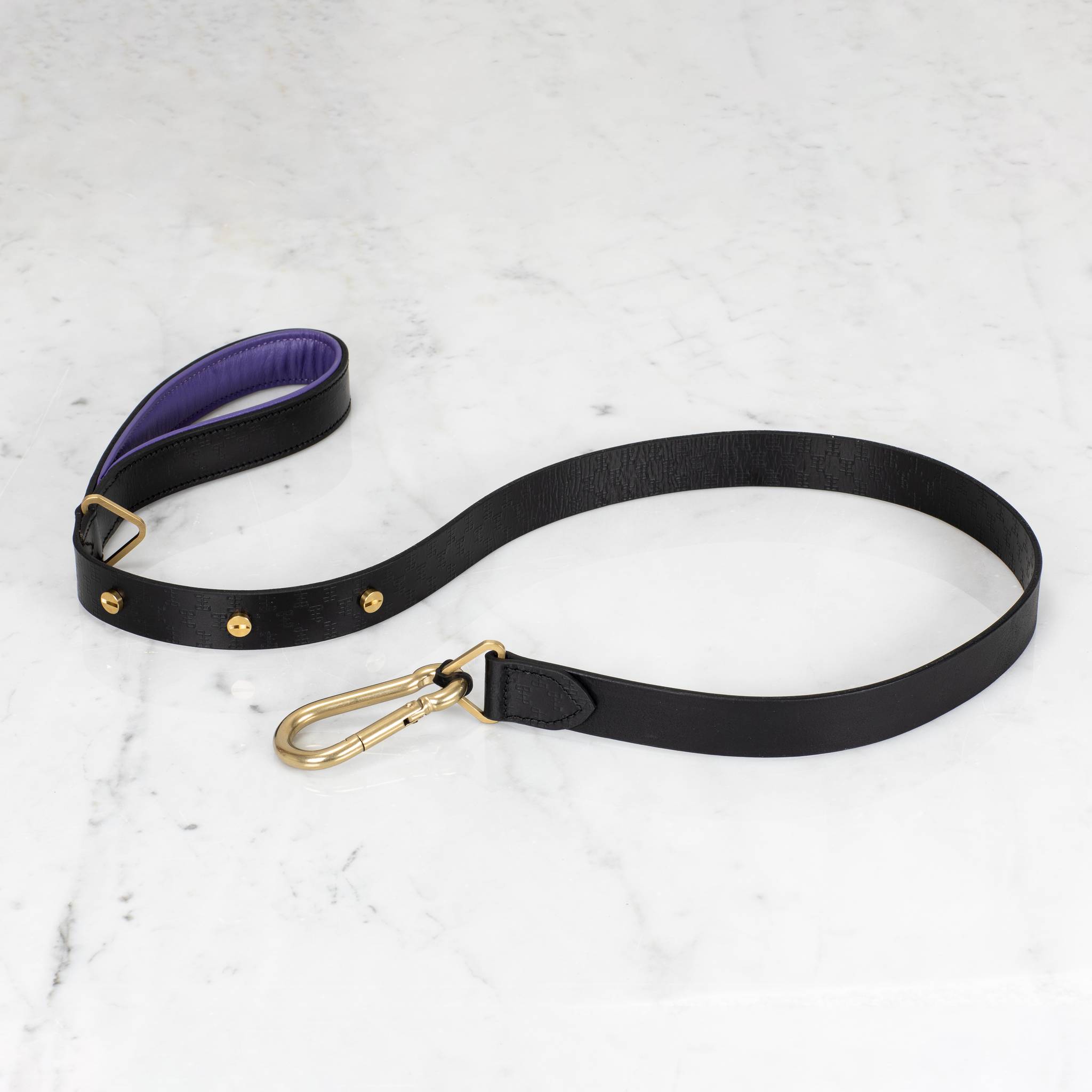 DOG LEAD / CROSS / BLACK / PURPLE