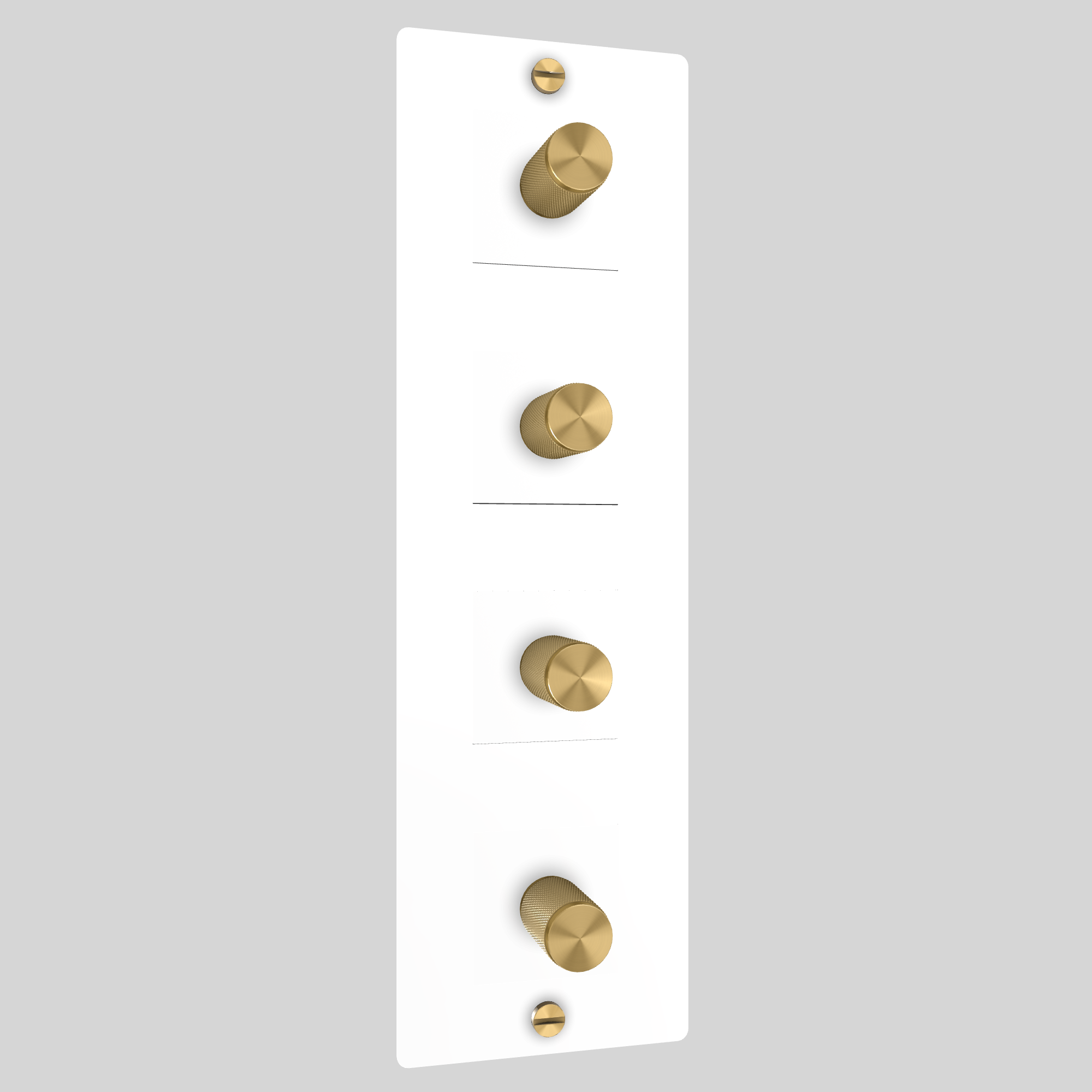 4G DIMMER / VERTICAL / 250W / WITHOUT LOGO / WHITE / BRASS