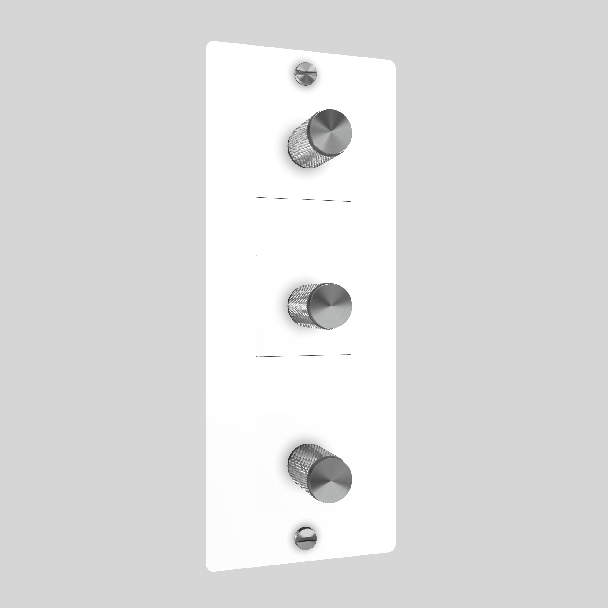 3G DIMMER / VERTICAL / 250W / WITHOUT LOGO / WHITE / STEEL