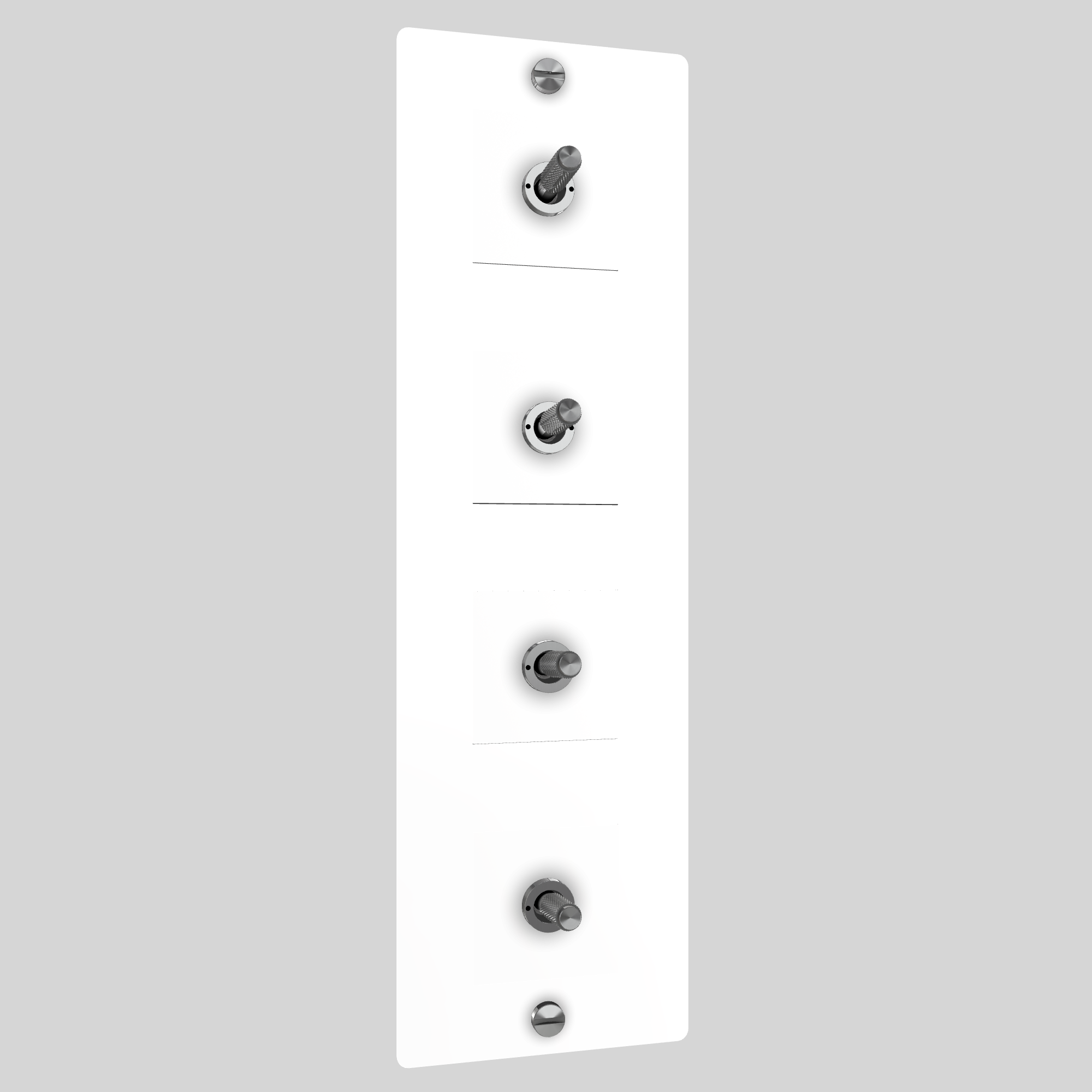 4G TOGGLE / VERTICAL / WITHOUT LOGO / WHITE / STEEL