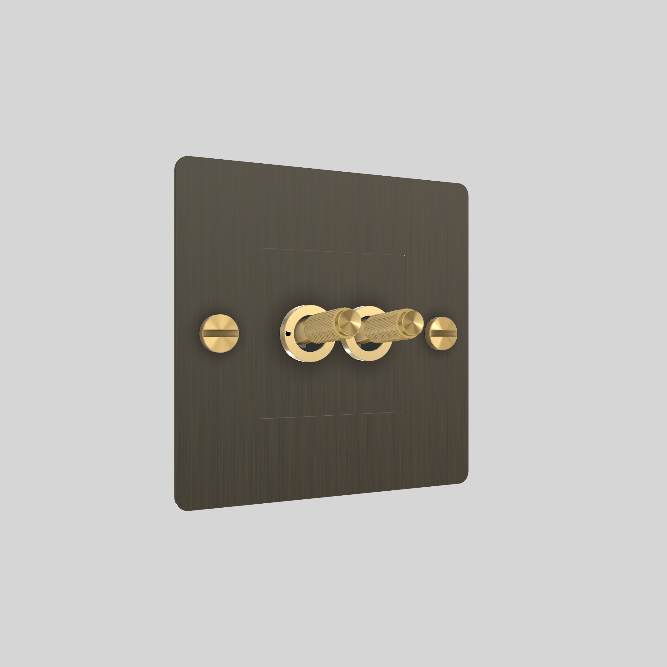 1G DOUBLE TOGGLE / WITHOUT LOGO / SMOKED BRONZE / BRASS