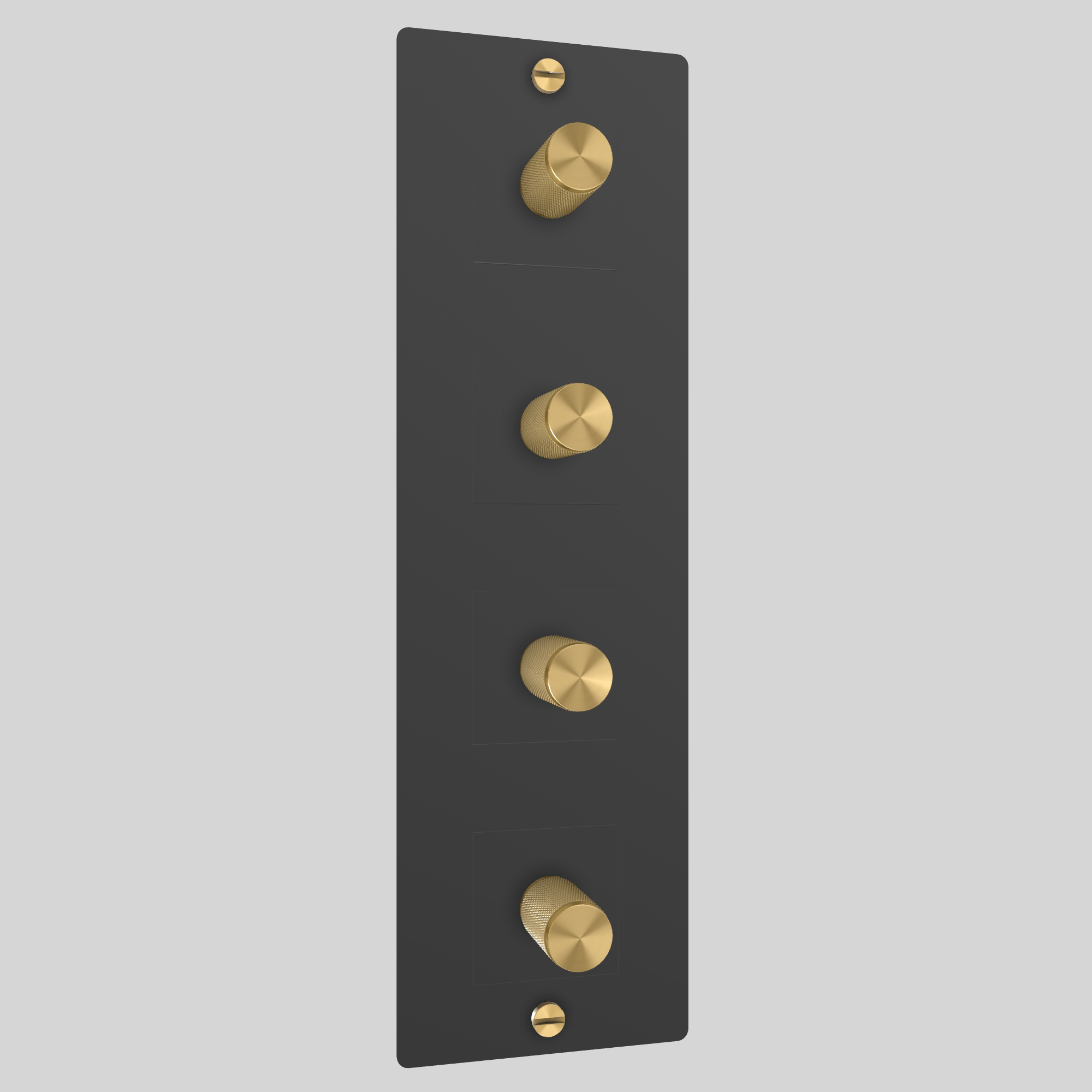 4G DIMMER / VERTICAL / 250W / WITHOUT LOGO / BLACK / BRASS