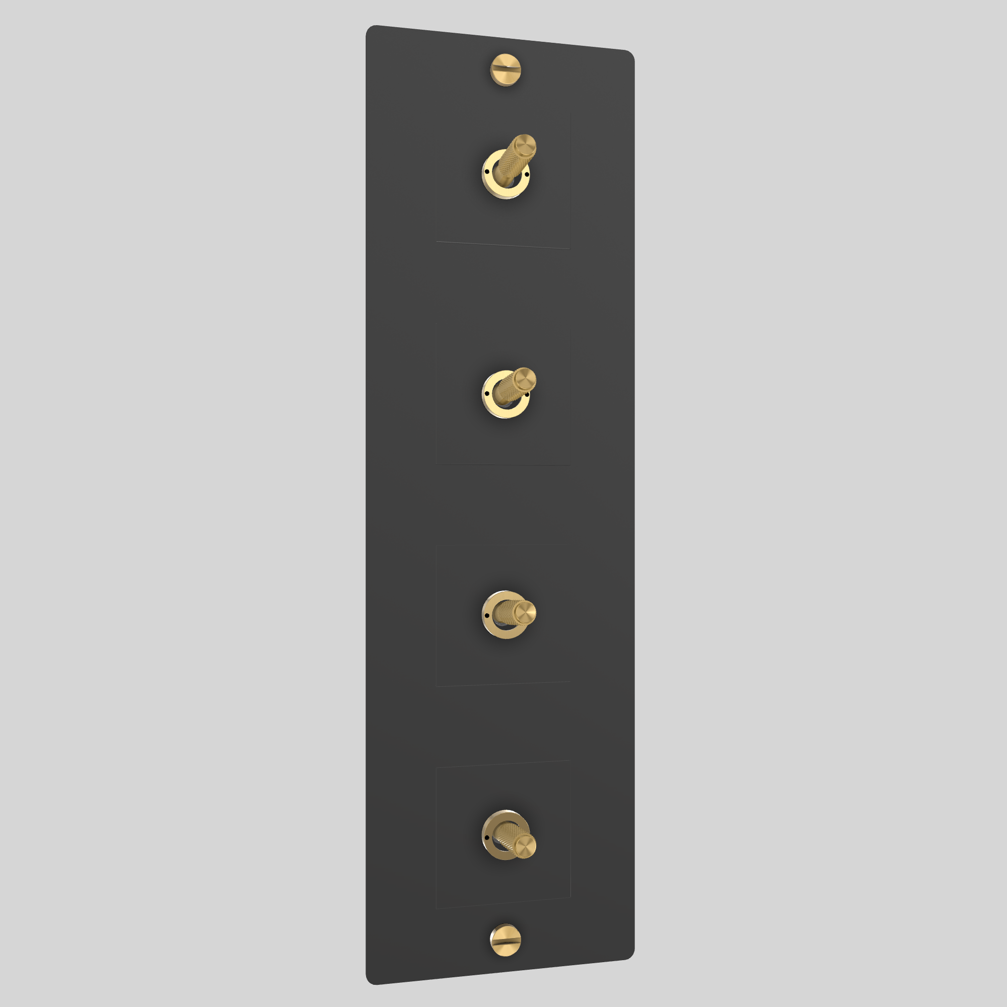 4G TOGGLE / VERTICAL / WITHOUT LOGO / BLACK / BRASS