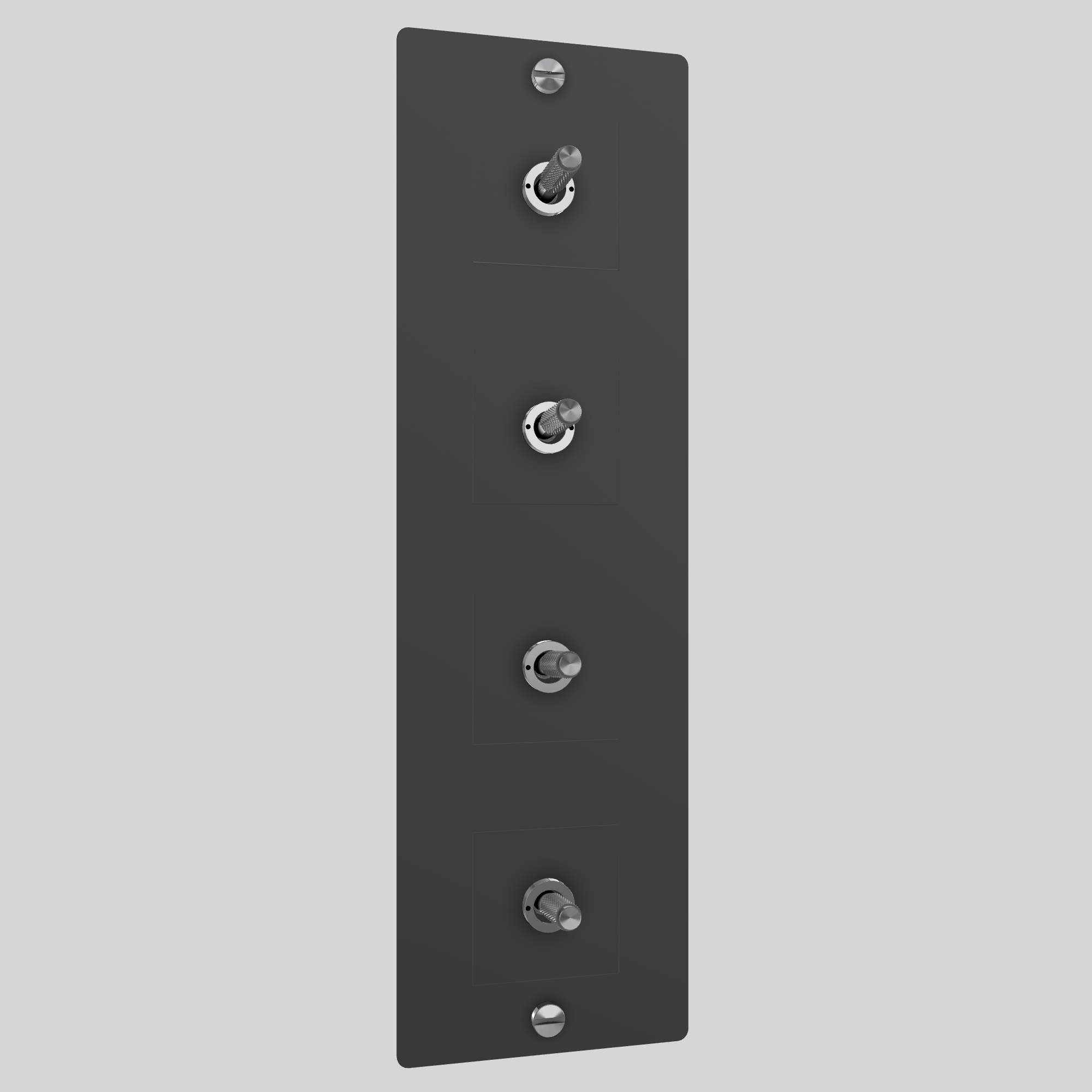 4G TOGGLE / VERTICAL / WITHOUT LOGO / BLACK / STEEL