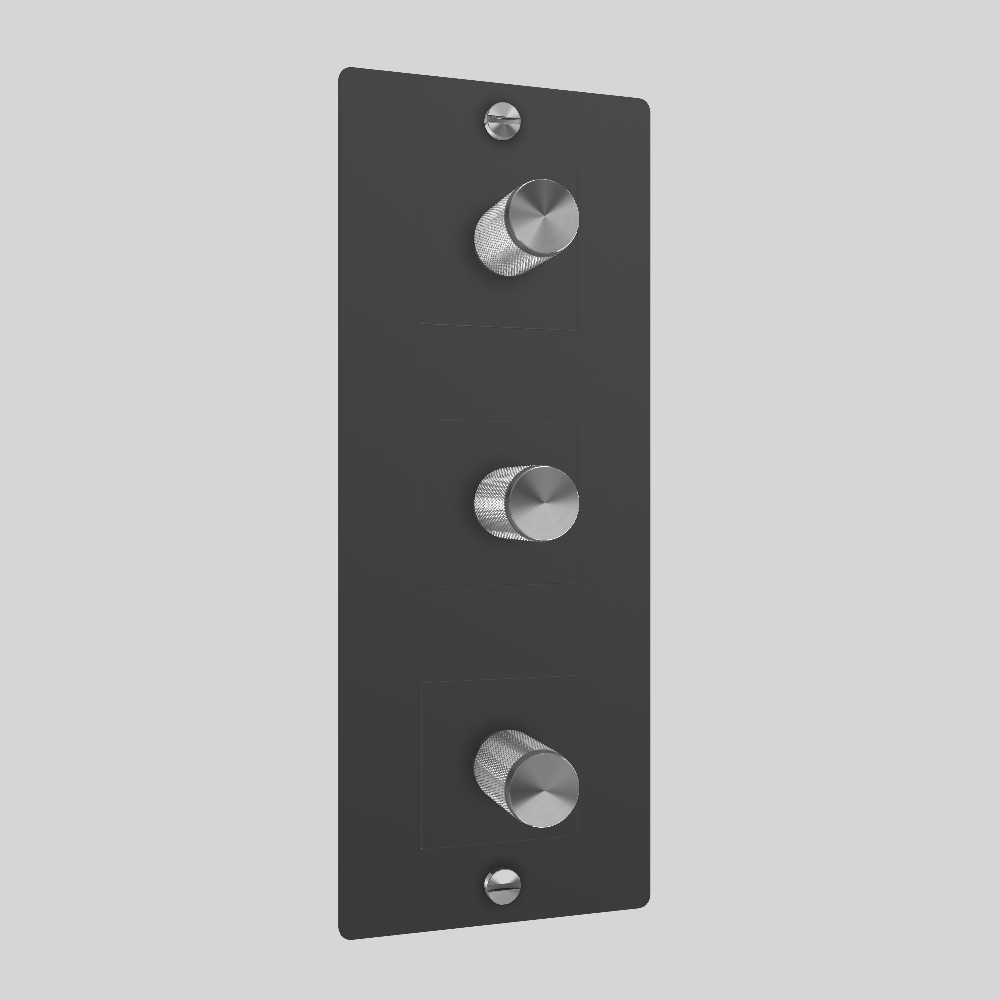 3G DIMMER / VERTICAL / 250W / WITHOUT LOGO / BLACK / STEEL