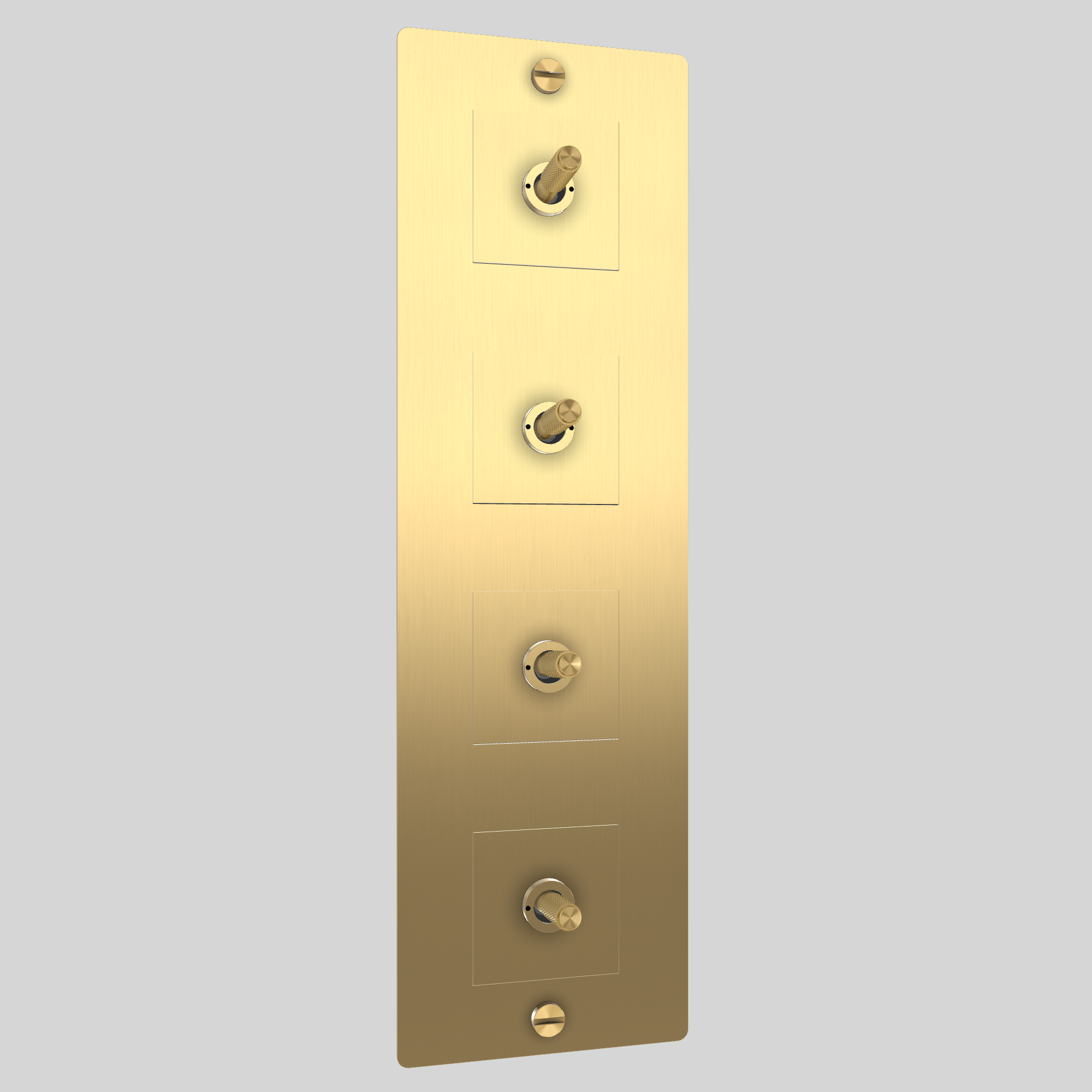 4G TOGGLE / VERTICAL / WITHOUT LOGO / BRASS / BRASS