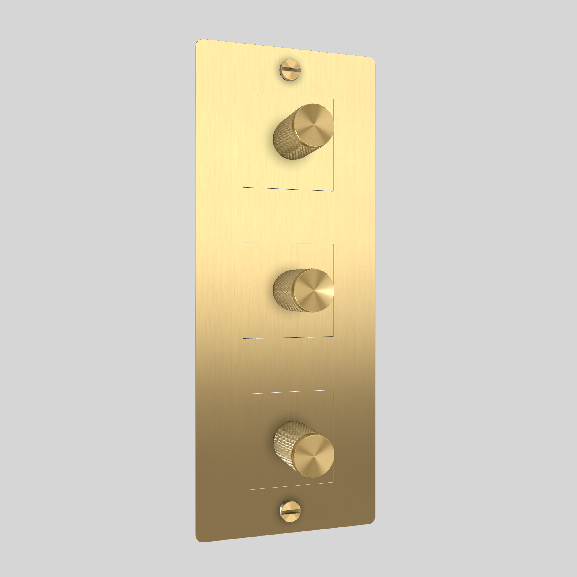 3G DIMMER / VERTICAL / 250W / WITHOUT LOGO / BRASS / BRASS