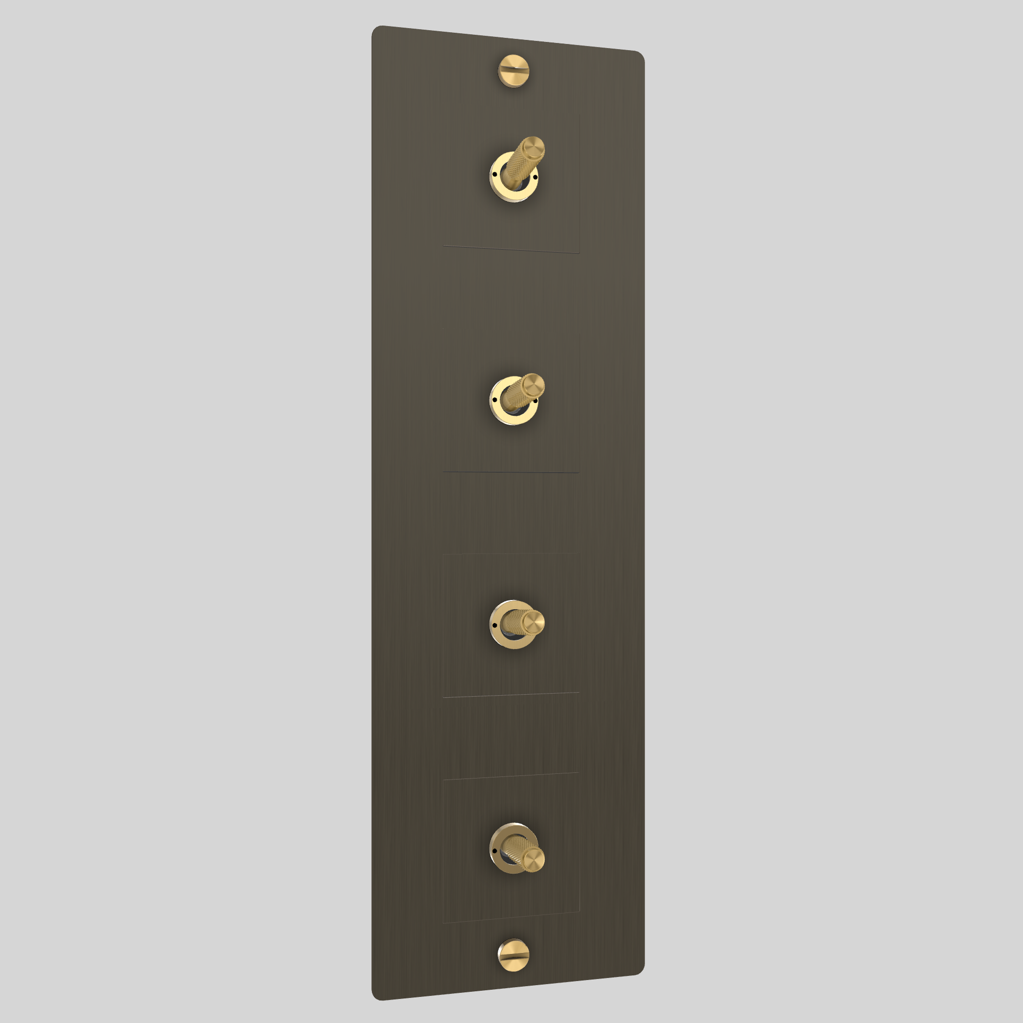 4G TOGGLE / VERTICAL / WITHOUT LOGO / SMOKED BRONZE / BRASS