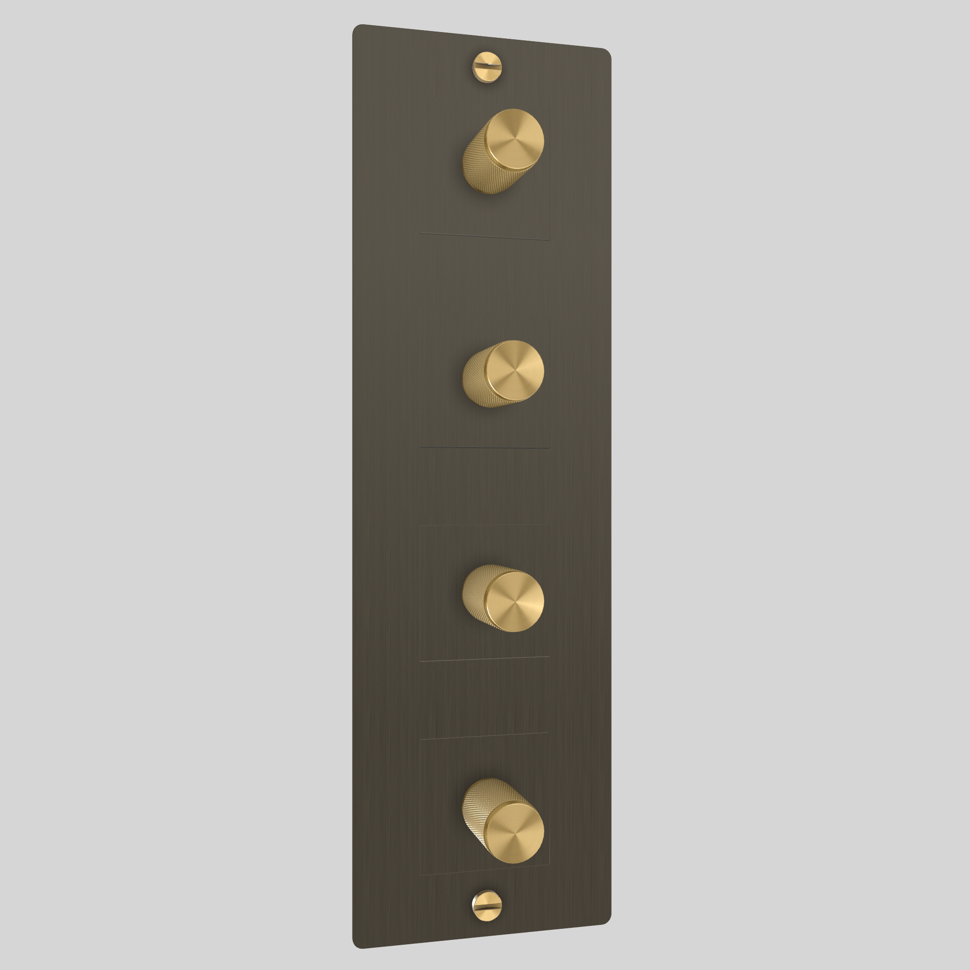 4G DIMMER / VERTICAL / 250W / WITHOUT LOGO / SMOKED BRONZE / BRASS