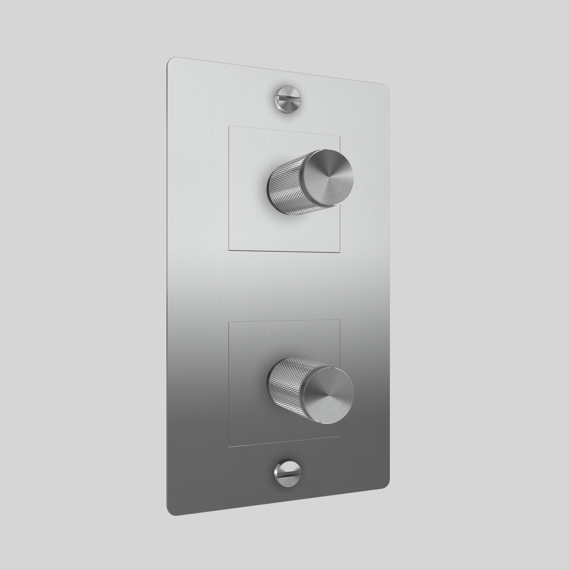 2G DIMMER / VERTICAL / 250W / WITHOUT LOGO / STEEL / STEEL