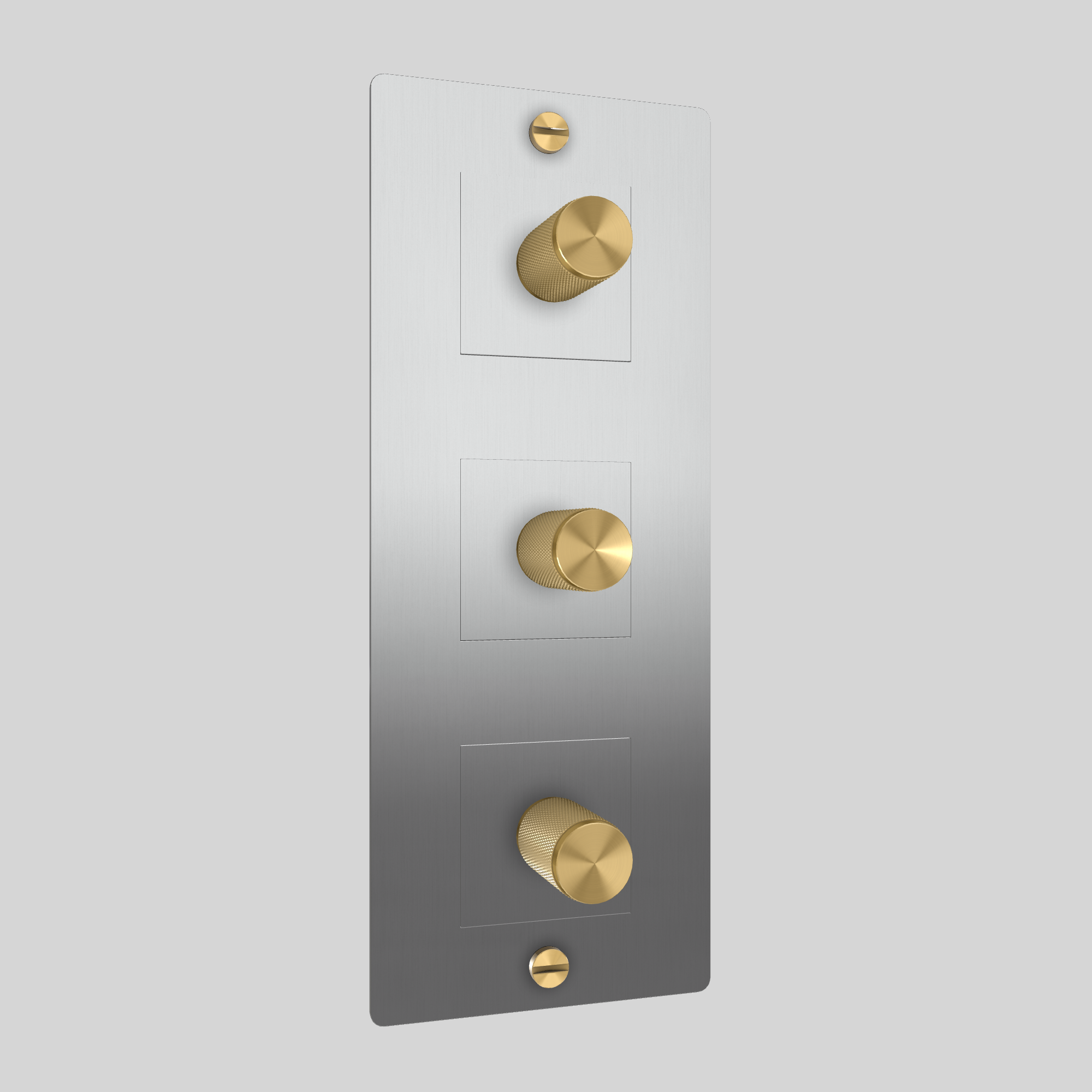 3G DIMMER / VERTICAL / 250W / WITHOUT LOGO / STEEL / BRASS