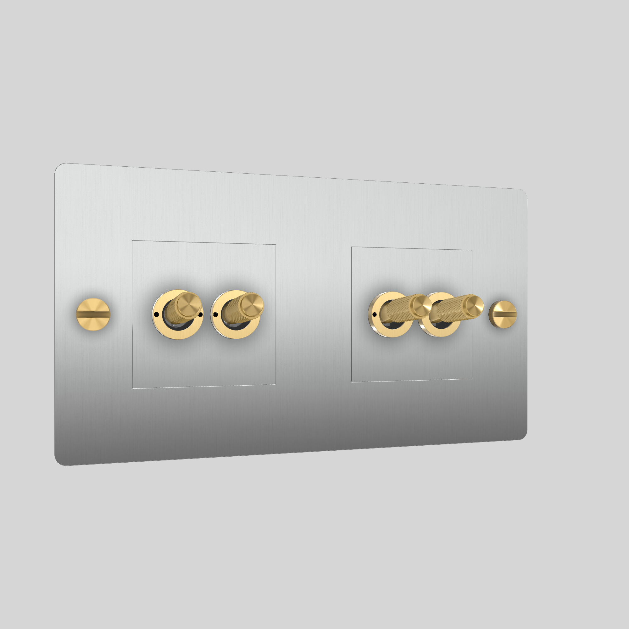 2G DOUBLE TOGGLE / WITHOUT LOGO / STEEL / BRASS