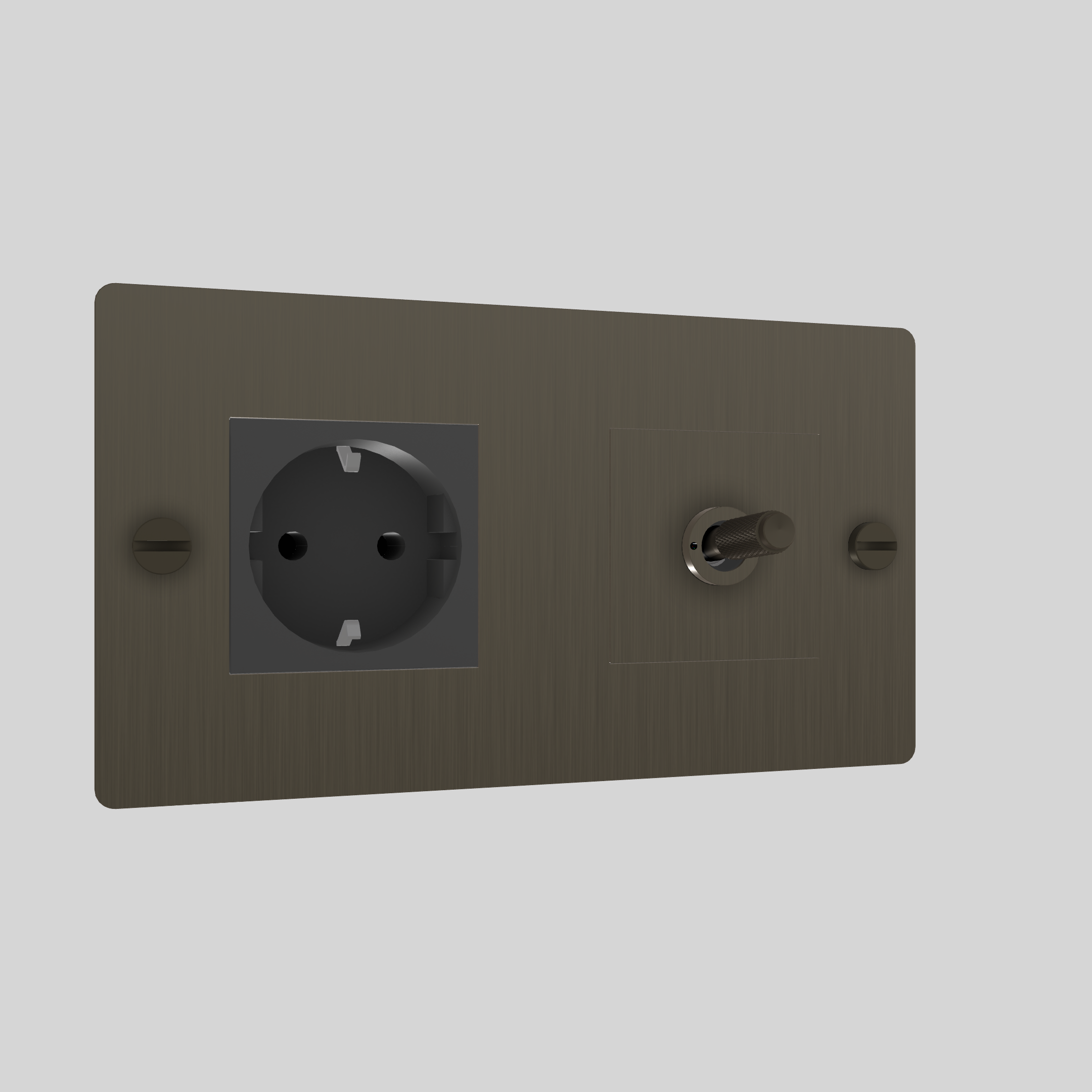 2G TOGGLE & SOCKET / CROSS / WITHOUT LOGO / SMOKED BRONZE / SMOKED BRONZE