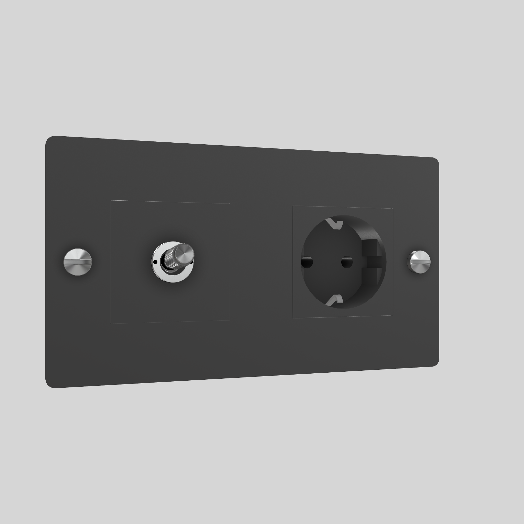 2G TOGGLE & SOCKET / CROSS / WITHOUT LOGO / BLACK / STEEL