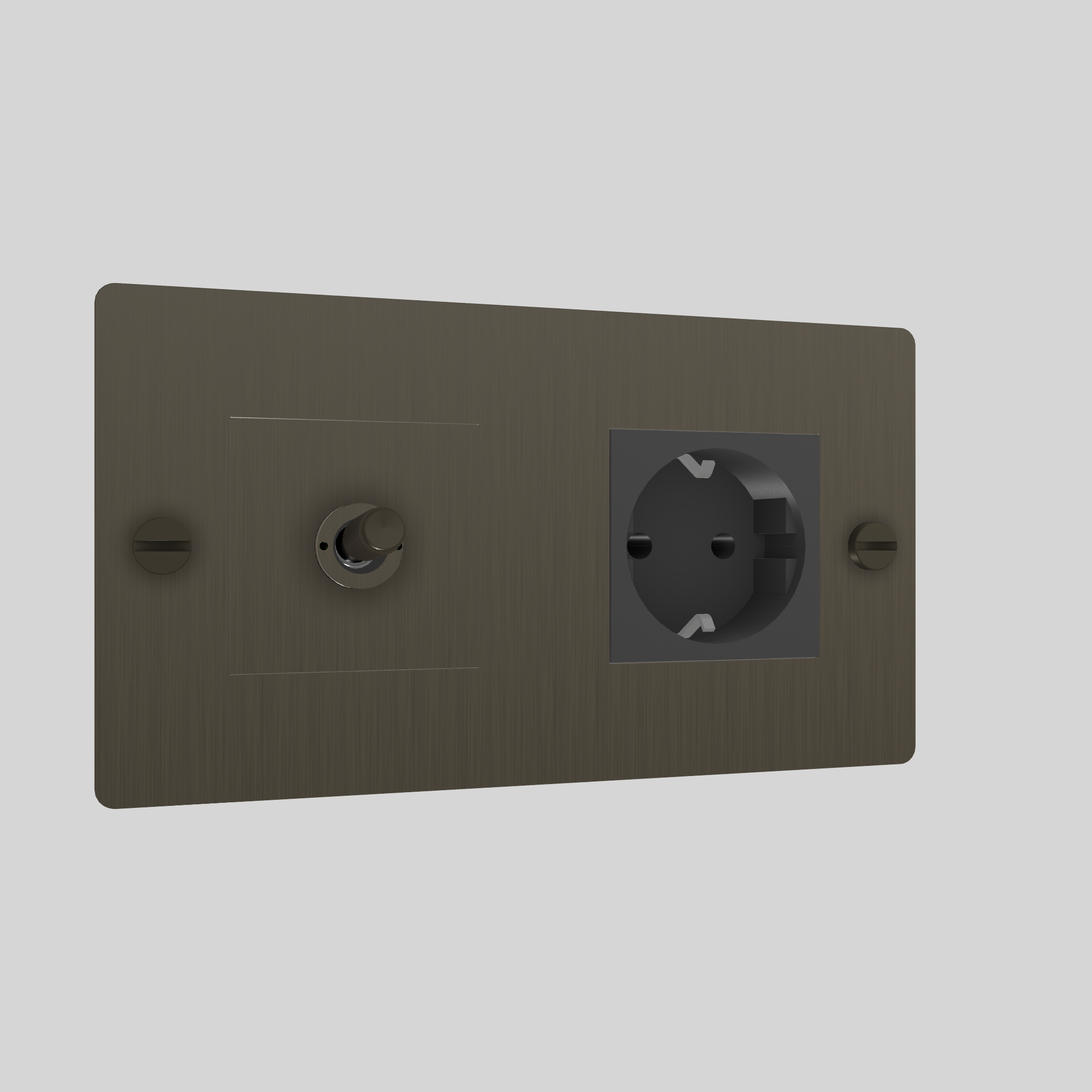 2G TOGGLE & SOCKET / CROSS / WITHOUT LOGO / SMOKED BRONZE / SMOKED BRONZE