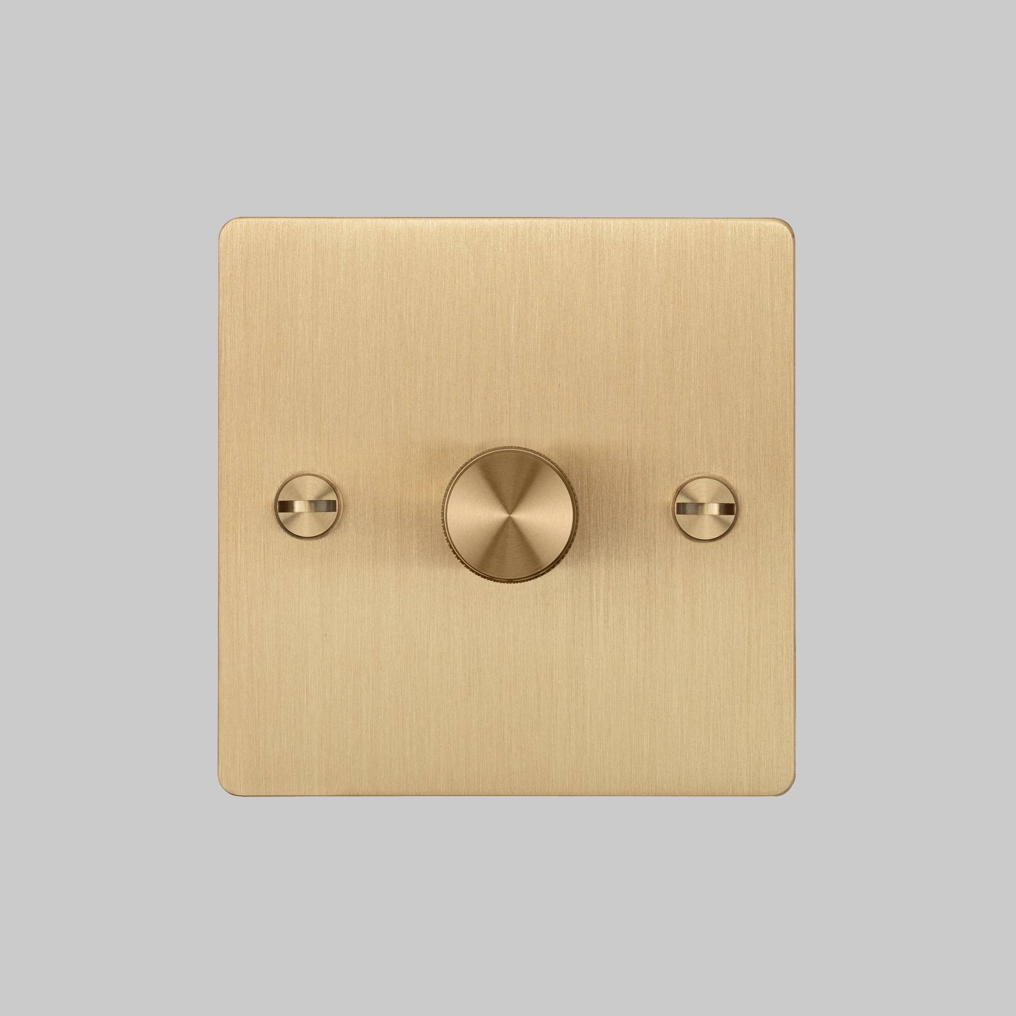 1G DIMMER / 120W / CROSS / BRASS