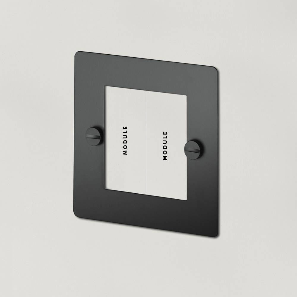 1G EURO PLATE / 2 MODULE