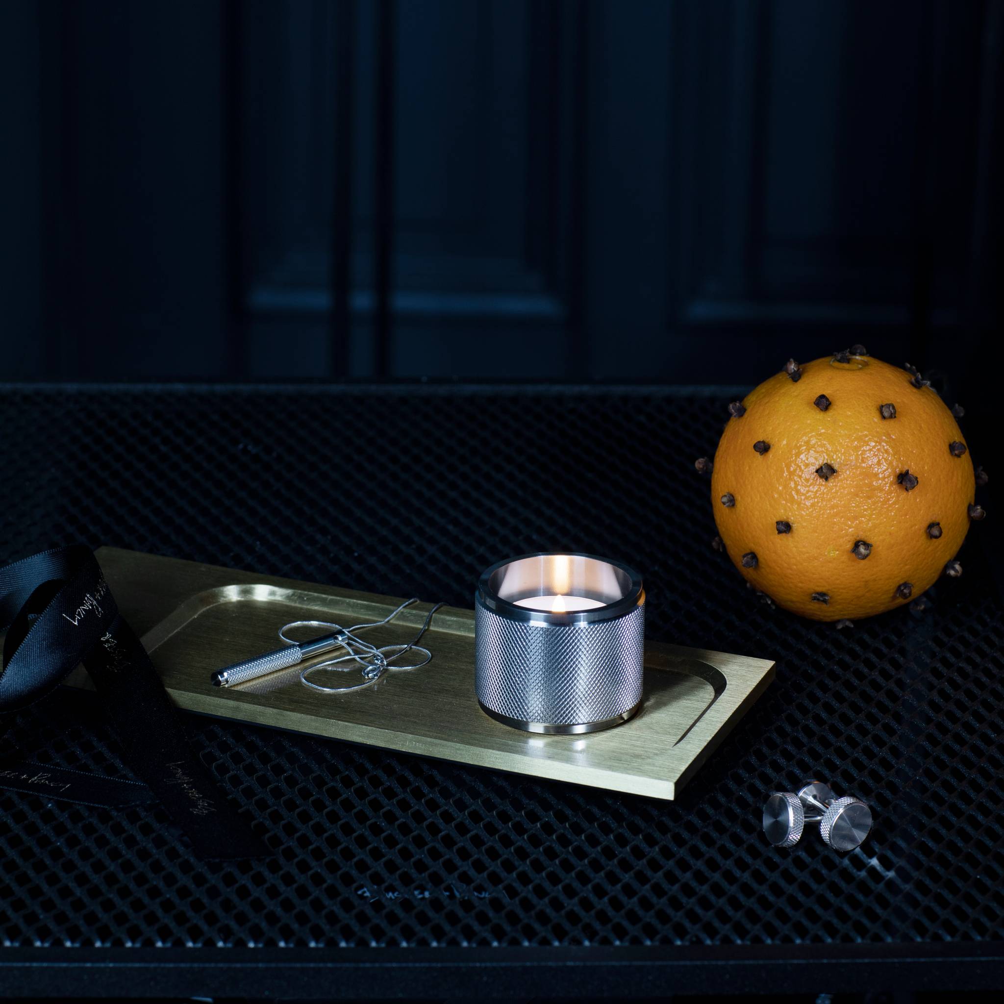 TEALIGHT CANDLE HOLDER / CROSS / SET OF 3