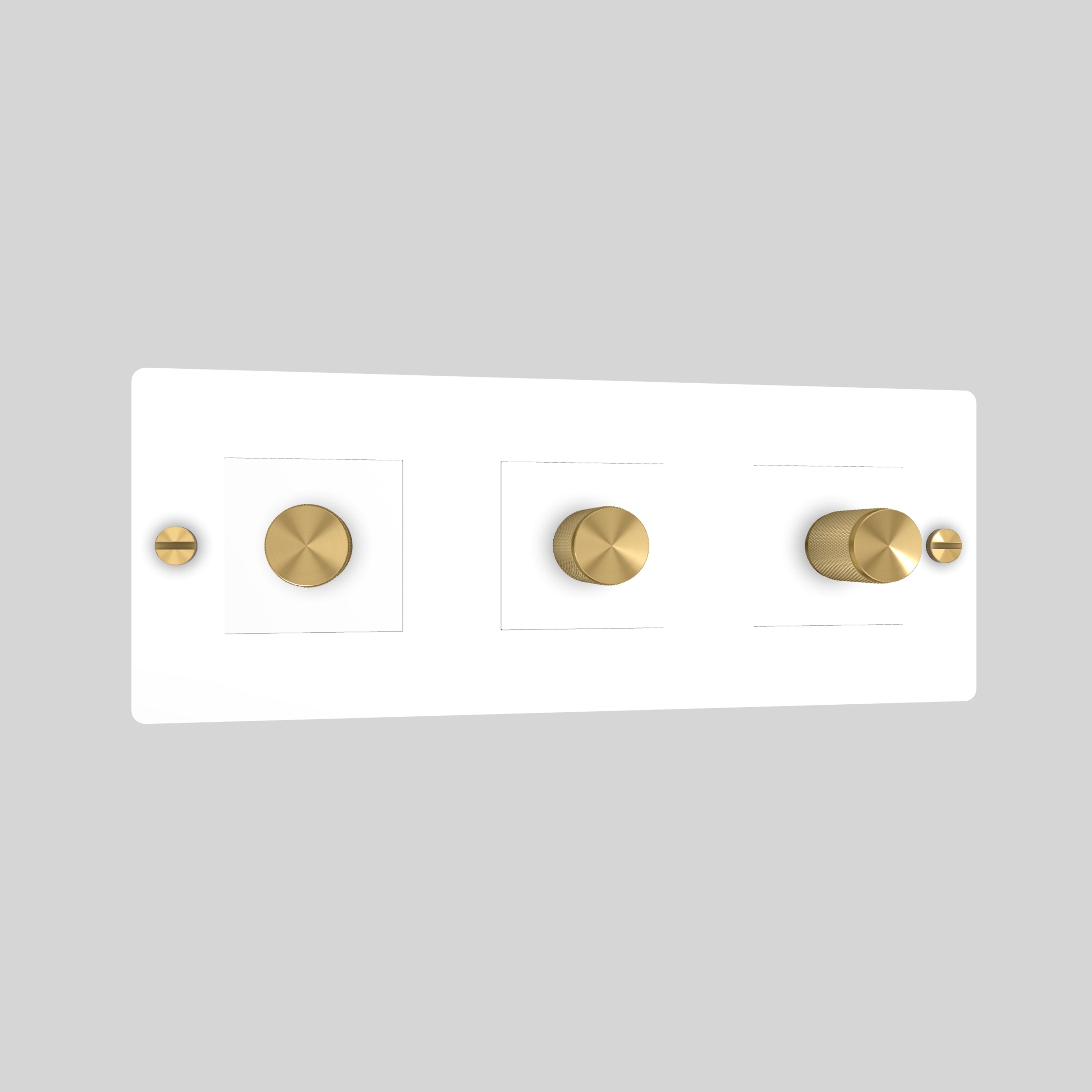 3G DIMMER / 250W / WITHOUT LOGO / WHITE / BRASS