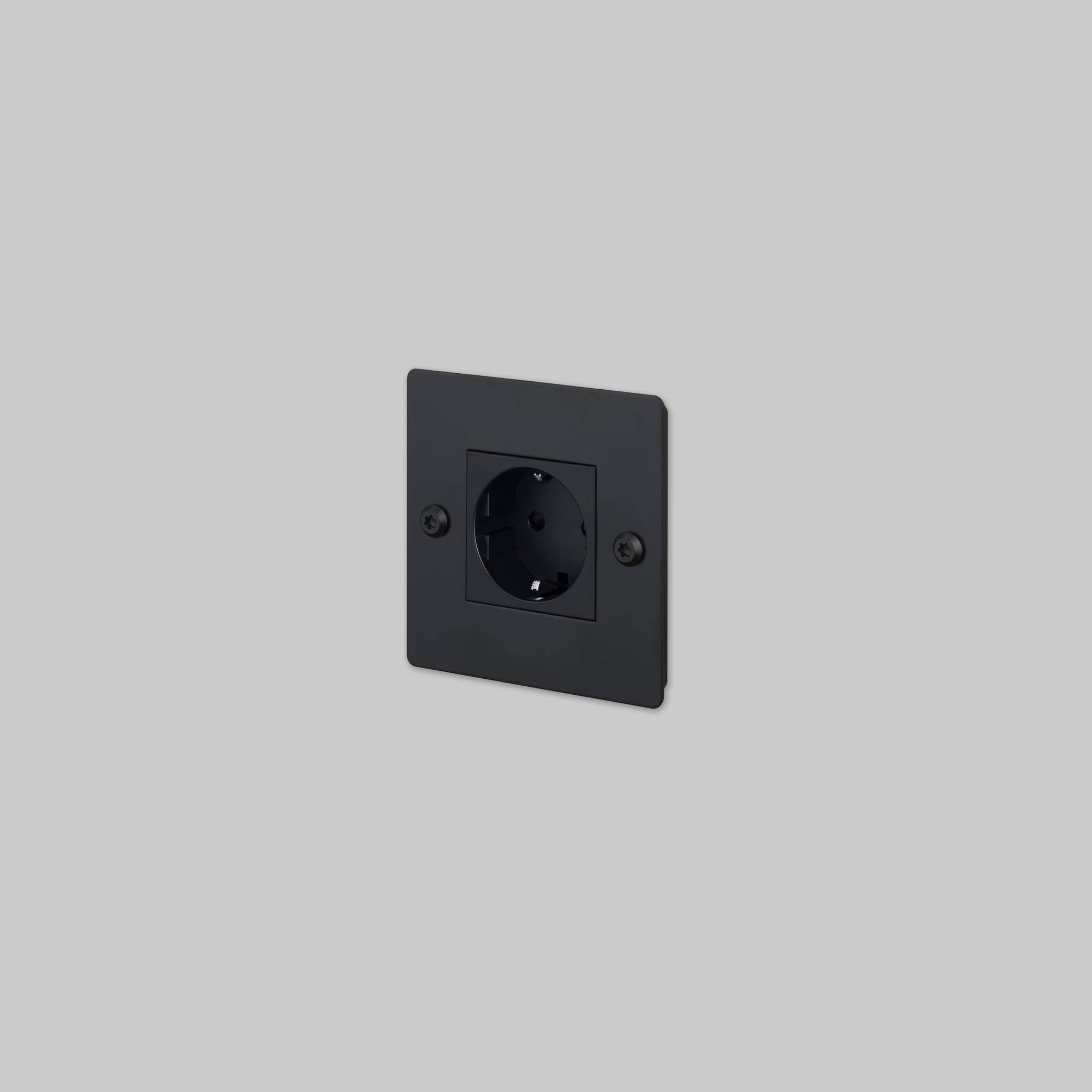 1G SOCKET / SCHUKO TYPE F / LINEAR / WITHOUT LOGO
