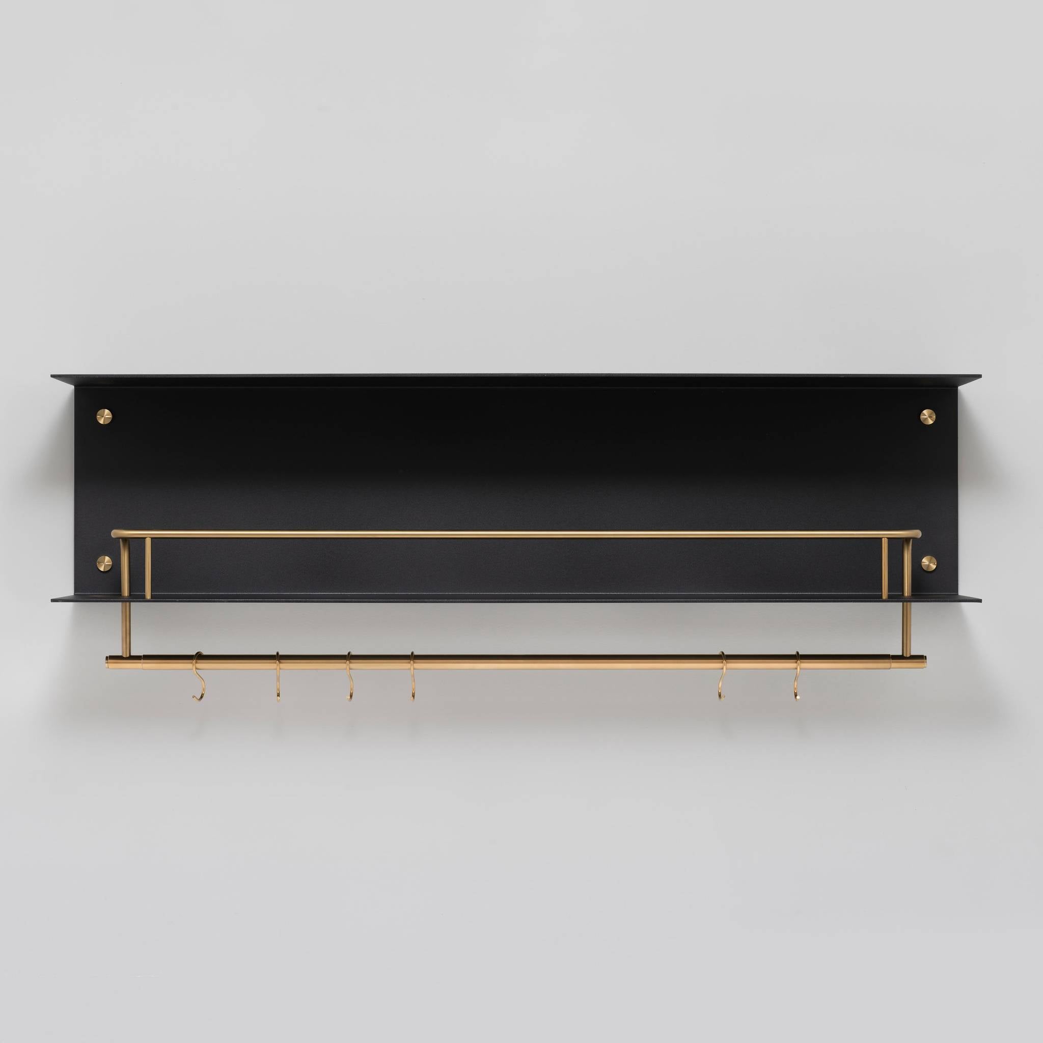 KITCHEN SHELF / HANGER / BLACK