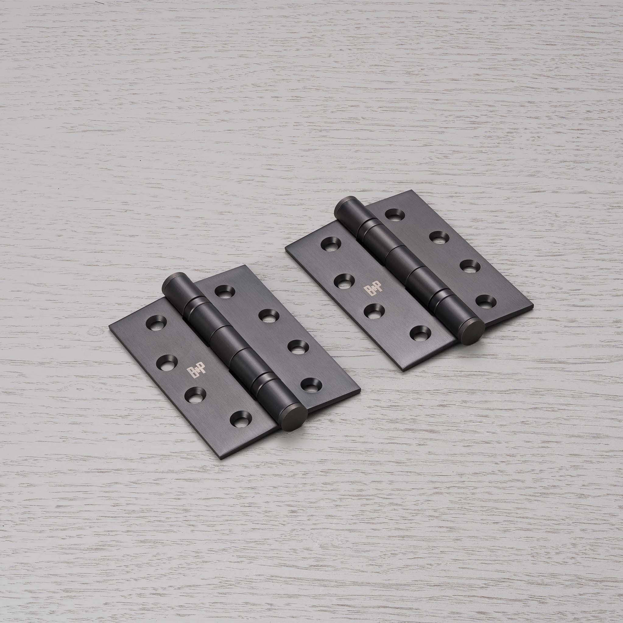 DOOR HINGE / SET OF 2 / 102 x 76 x 3 MM