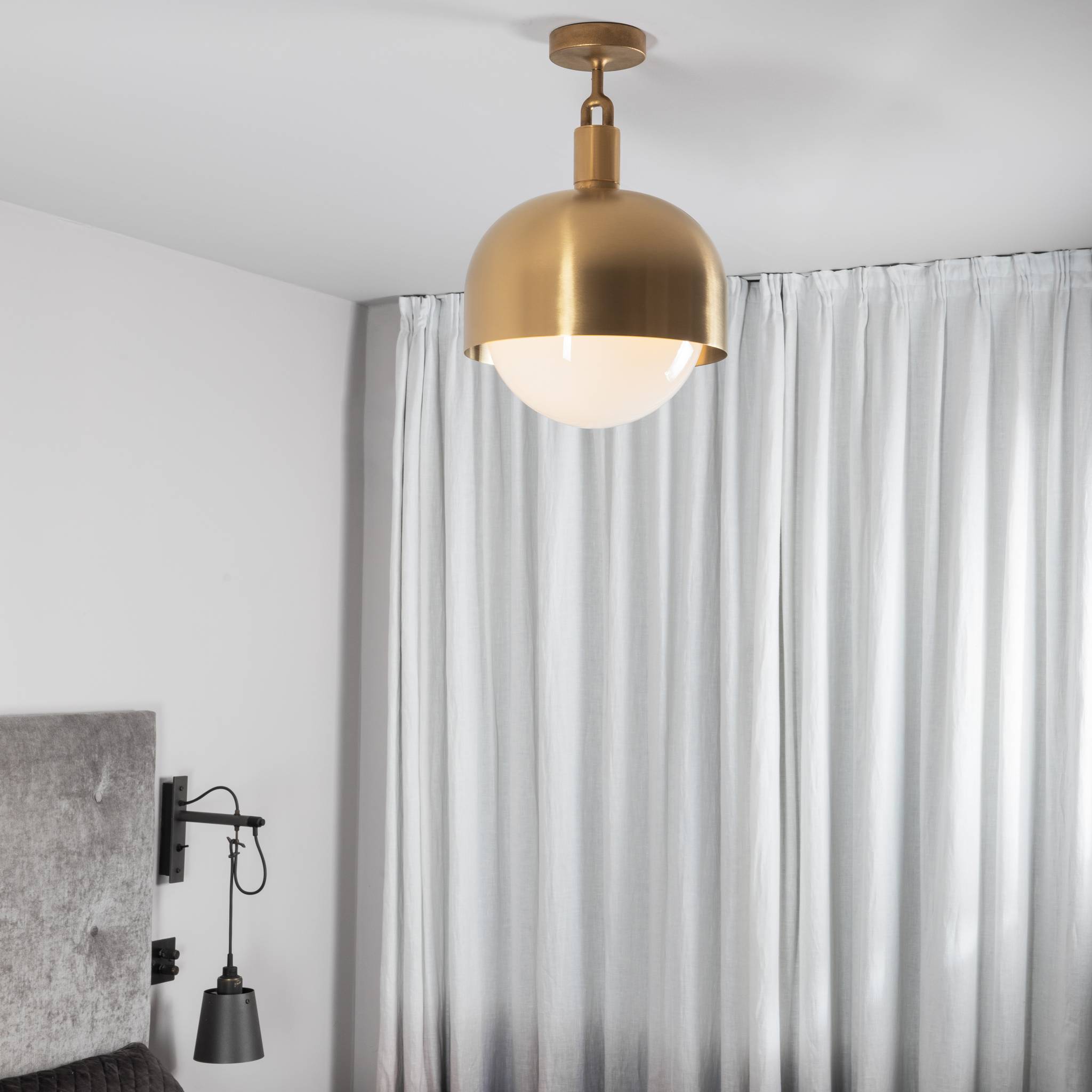 FORKED CEILING / LINEAR / SHADE / GLOBE / OPAL / LARGE